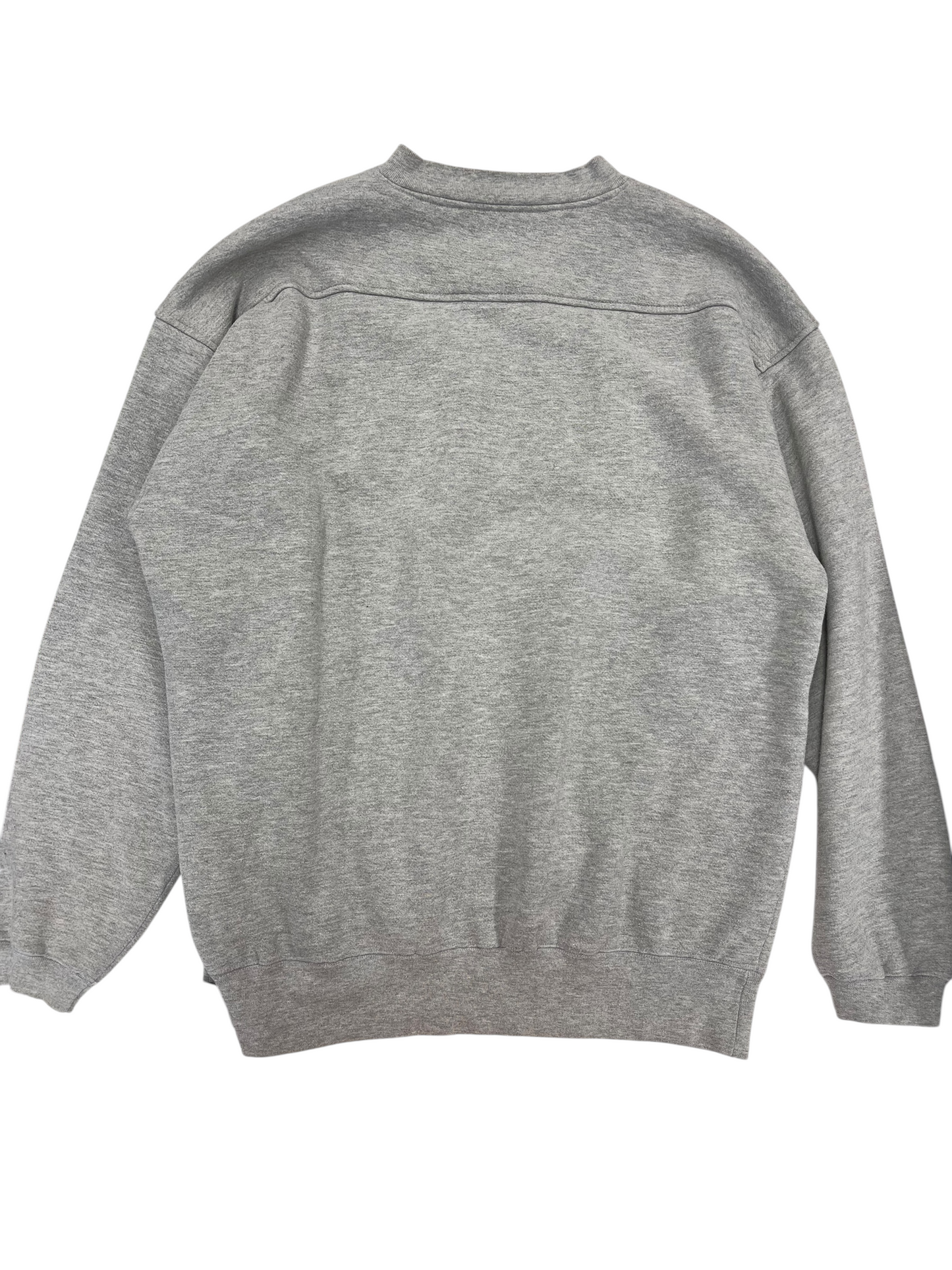 Athletic Sweatshirt Crewneck By Clothes Mentor In Grey & Purple, Size: L