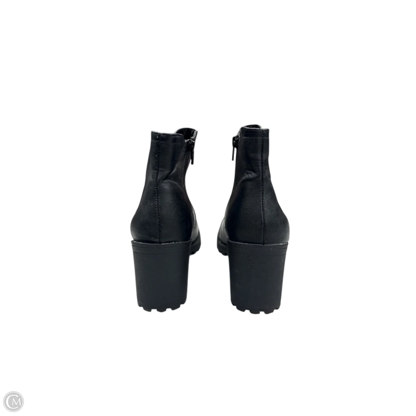 Boots Ankle Heels By Clothes Mentor In Black, Size: 11