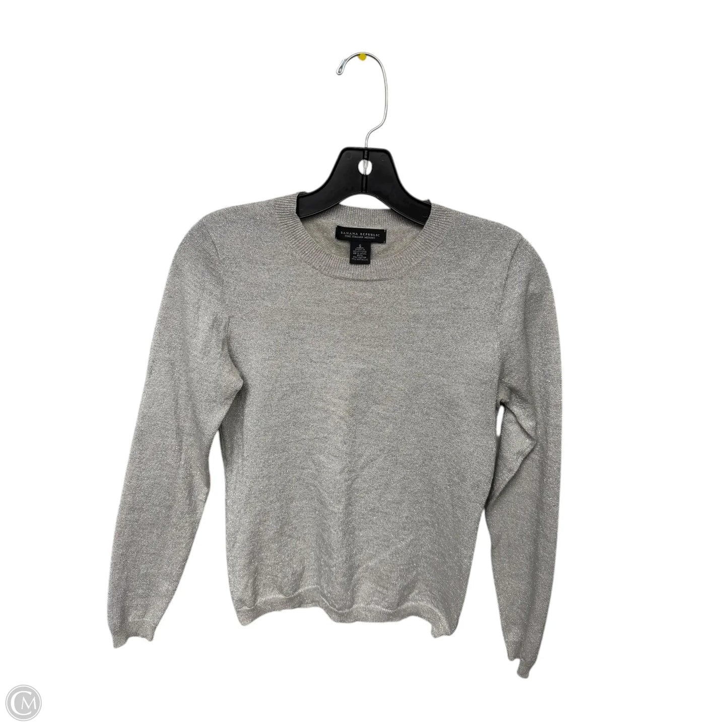 Sweater By Banana Republic In Silver, Size: S