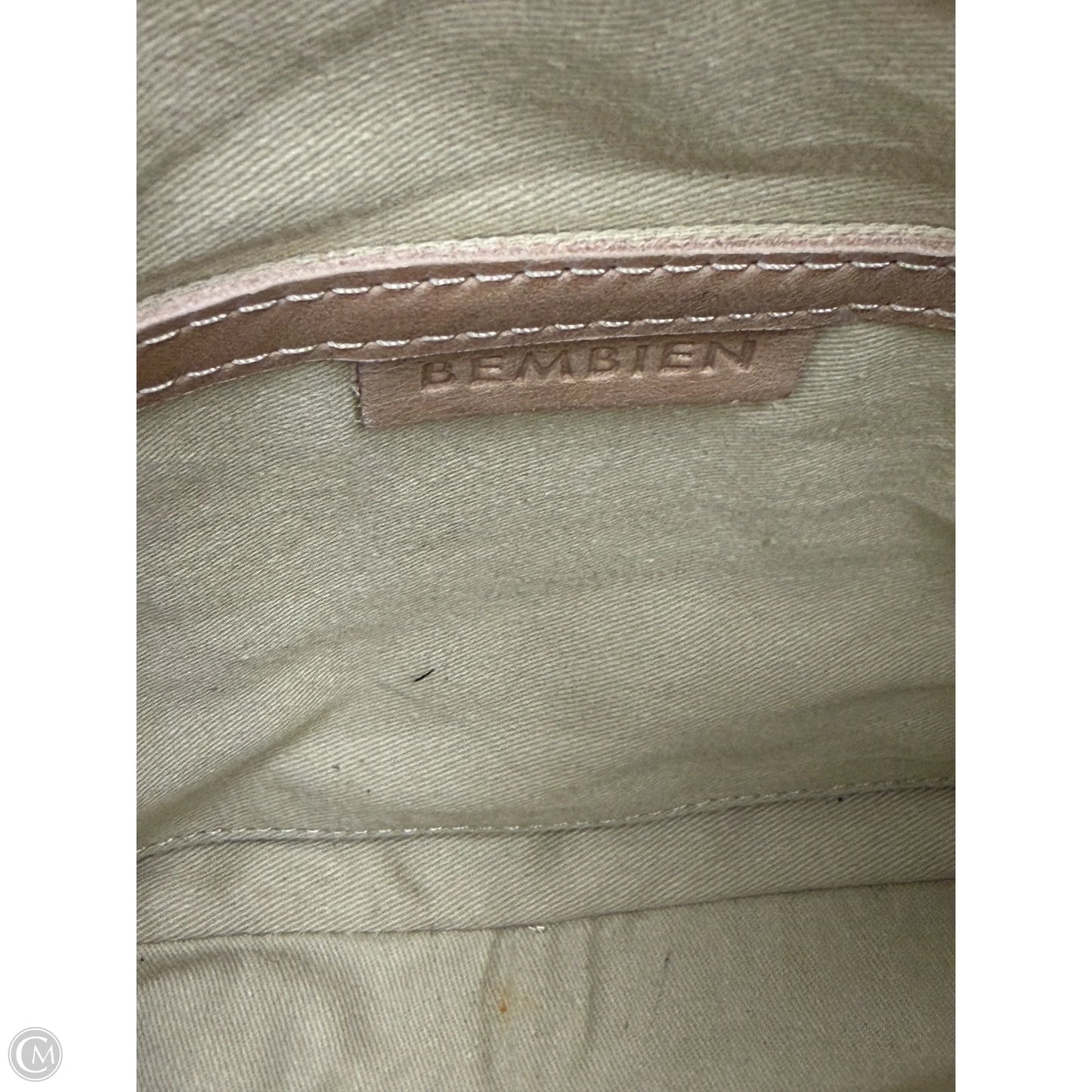 Handbag Leather By Bembien, Size: Small