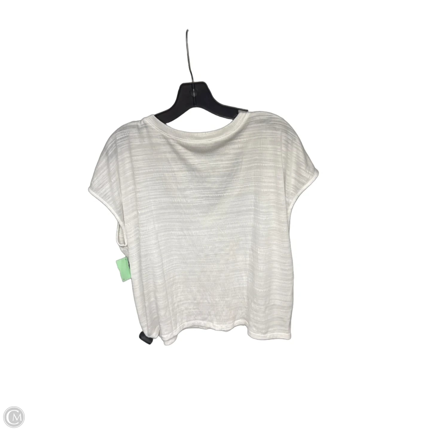 Top Short Sleeve By Loft In White, Size: M