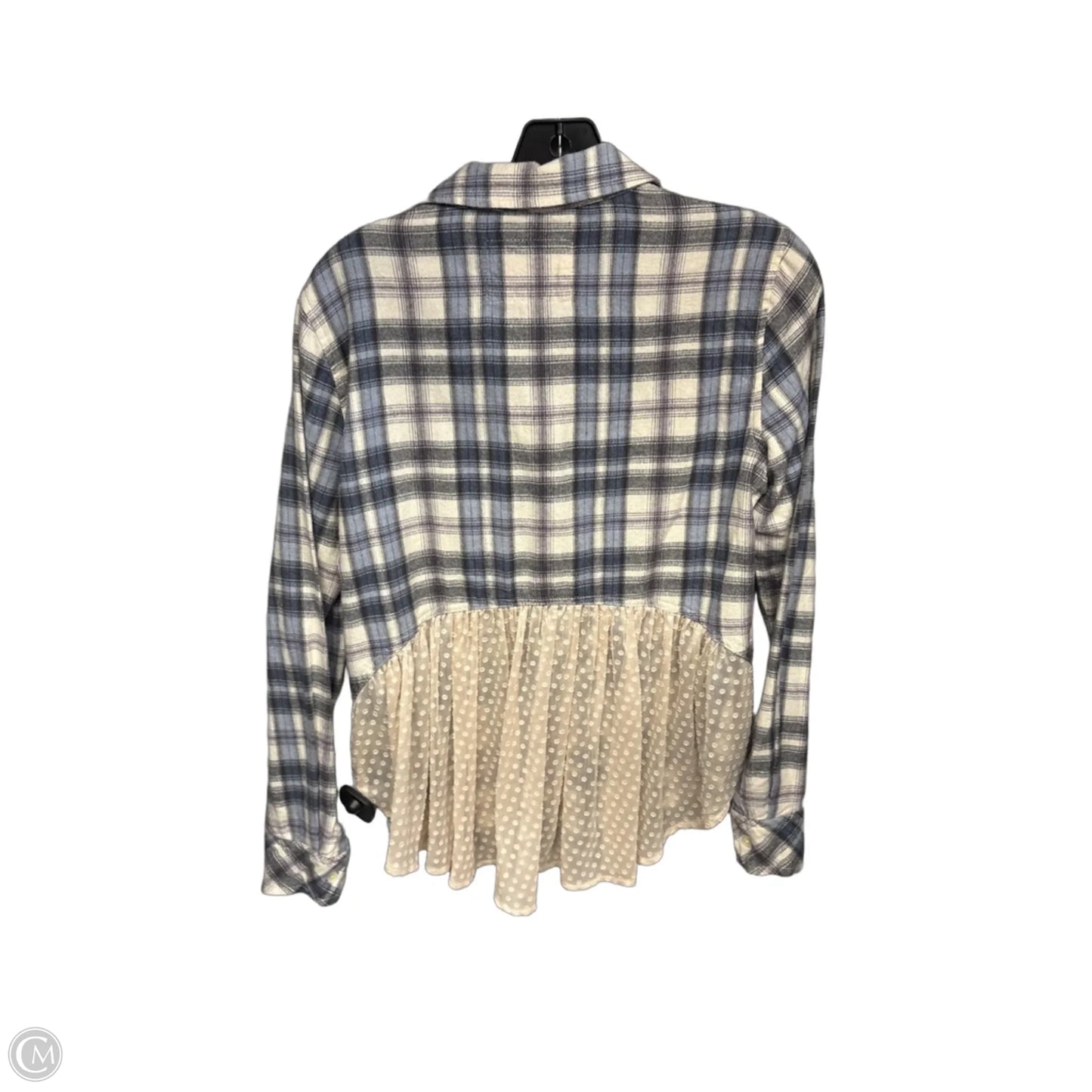 Top Long Sleeve By Holding Horses In Plaid Pattern, Size: S