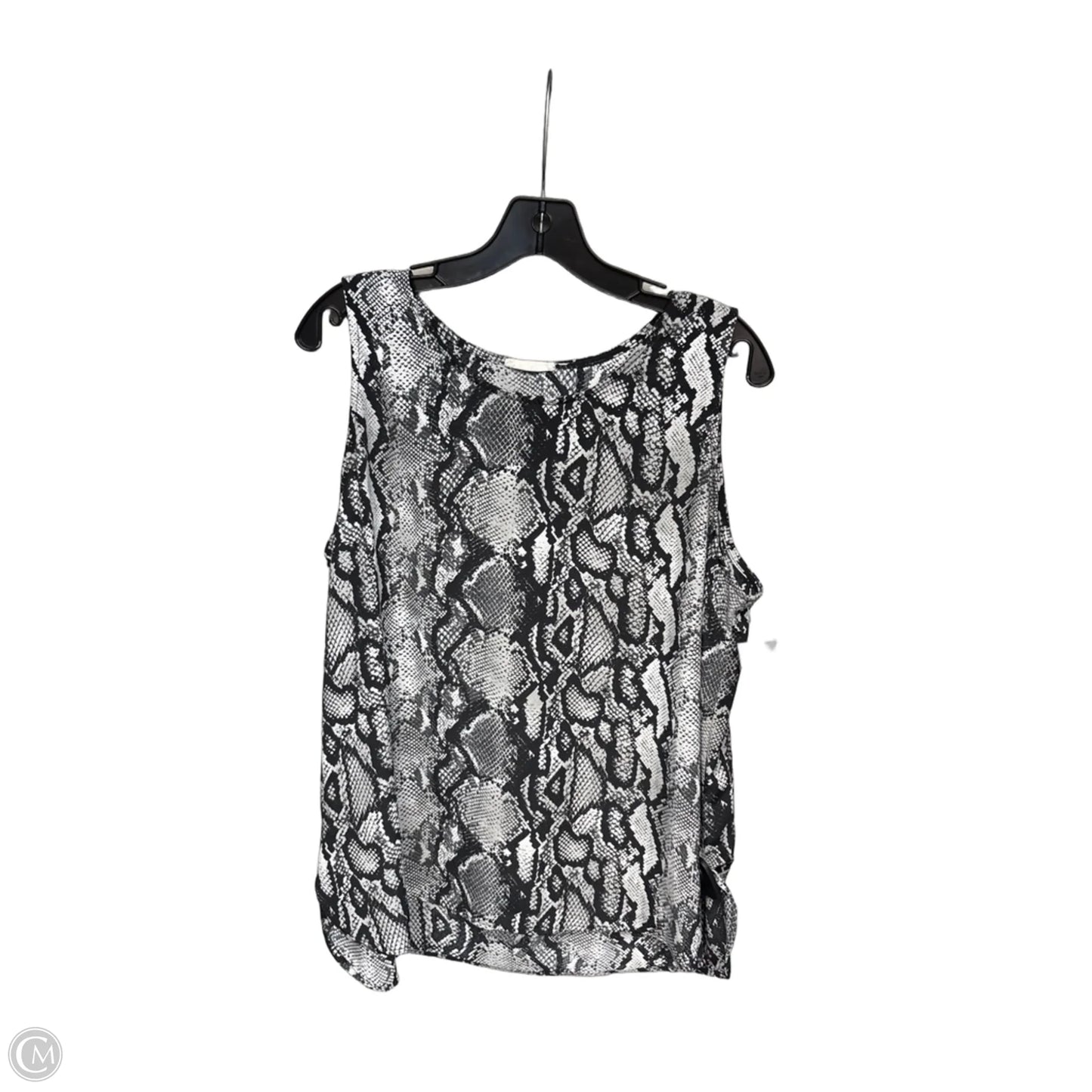 Top Sleeveless By Loveappella In Snakeskin Print, Size: L