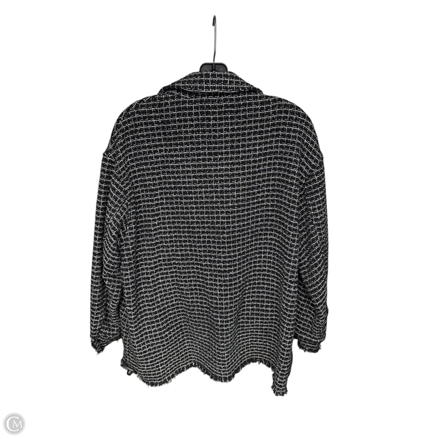 Blazer By Zara In Black & White, Size: M