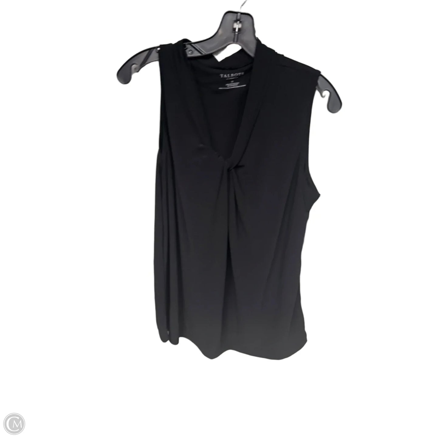 Top Sleeveless By Talbots In Black, Size: 1x
