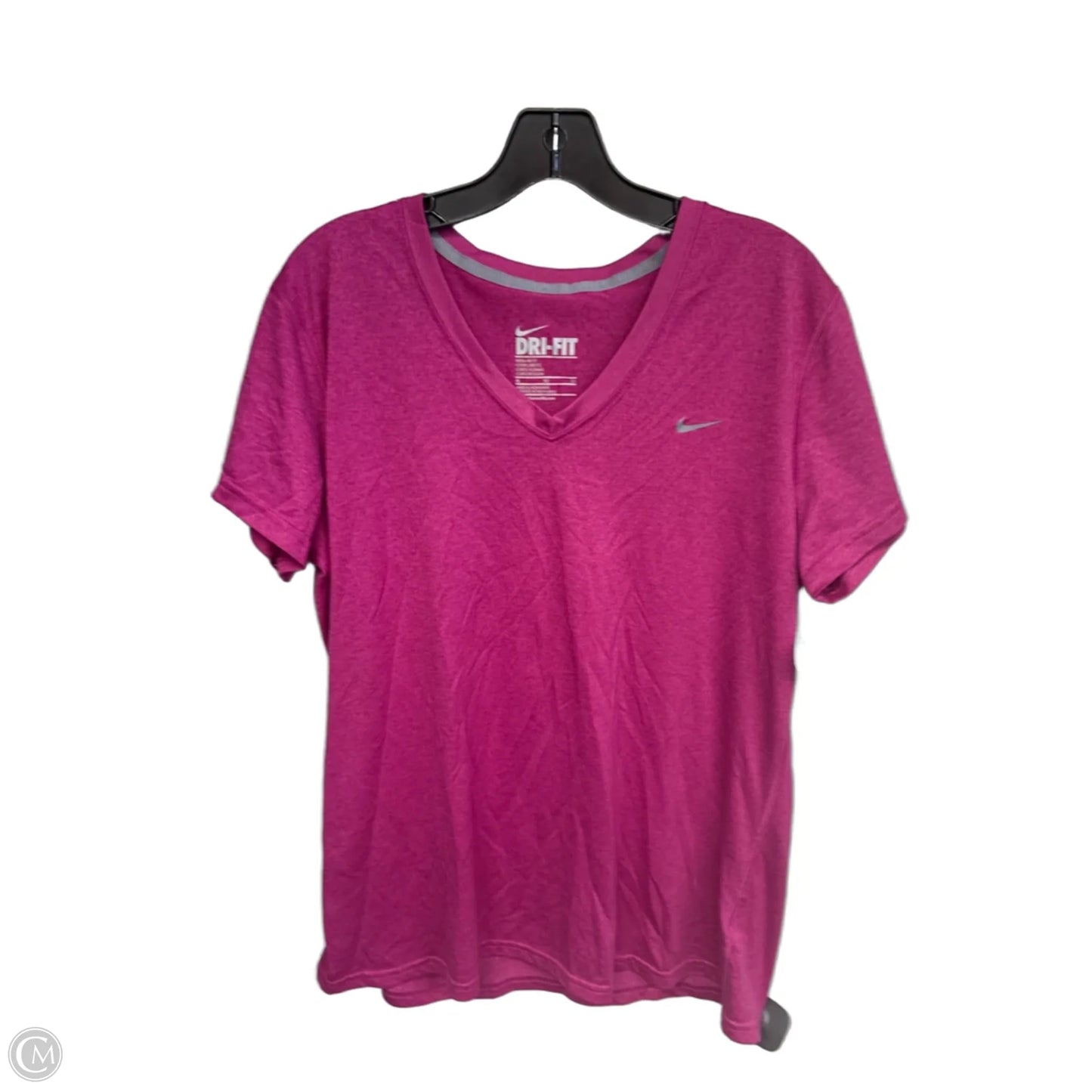 Athletic Top Short Sleeve By Nike In Purple, Size: Xl