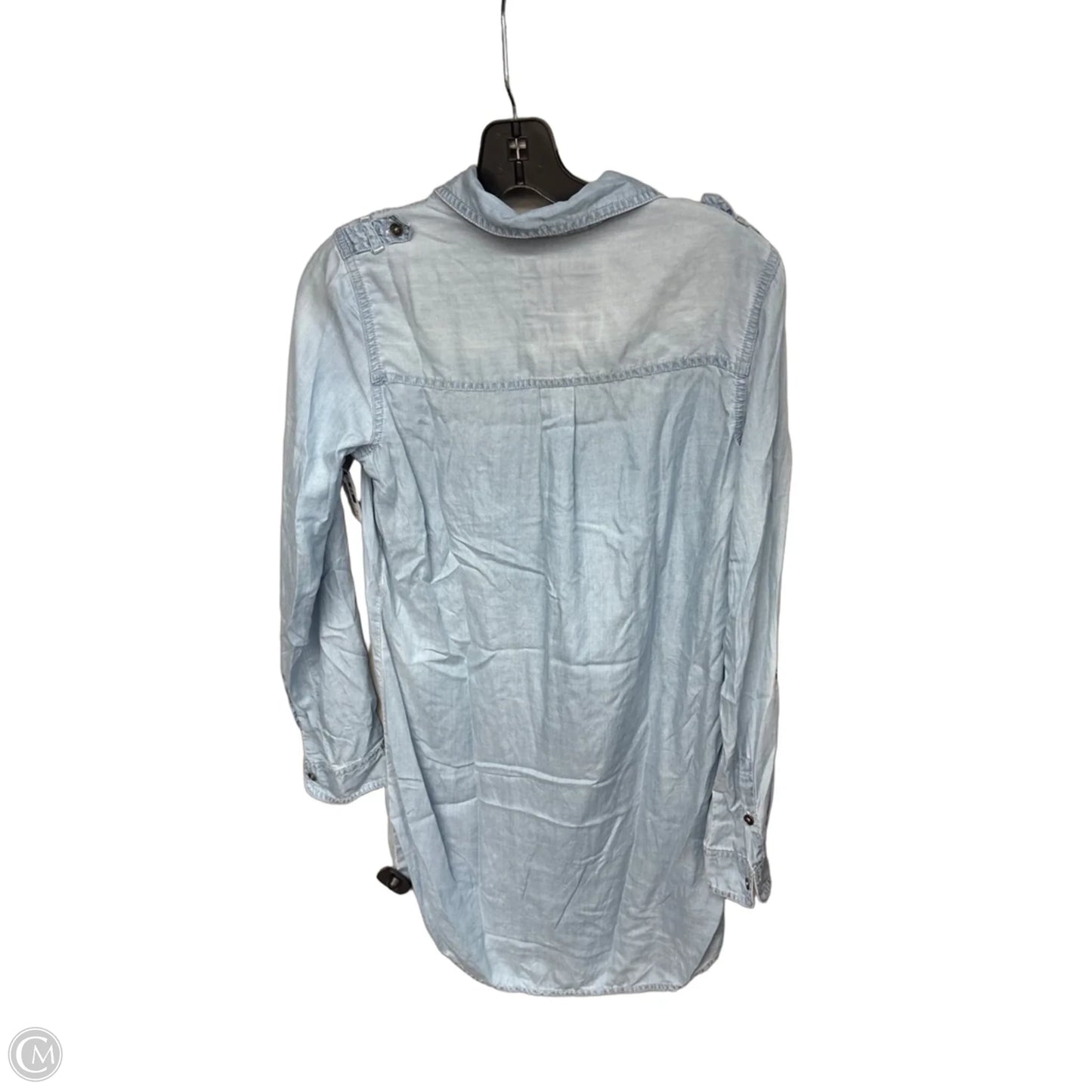 Dress Casual Midi By So In Blue Denim, Size: Xs