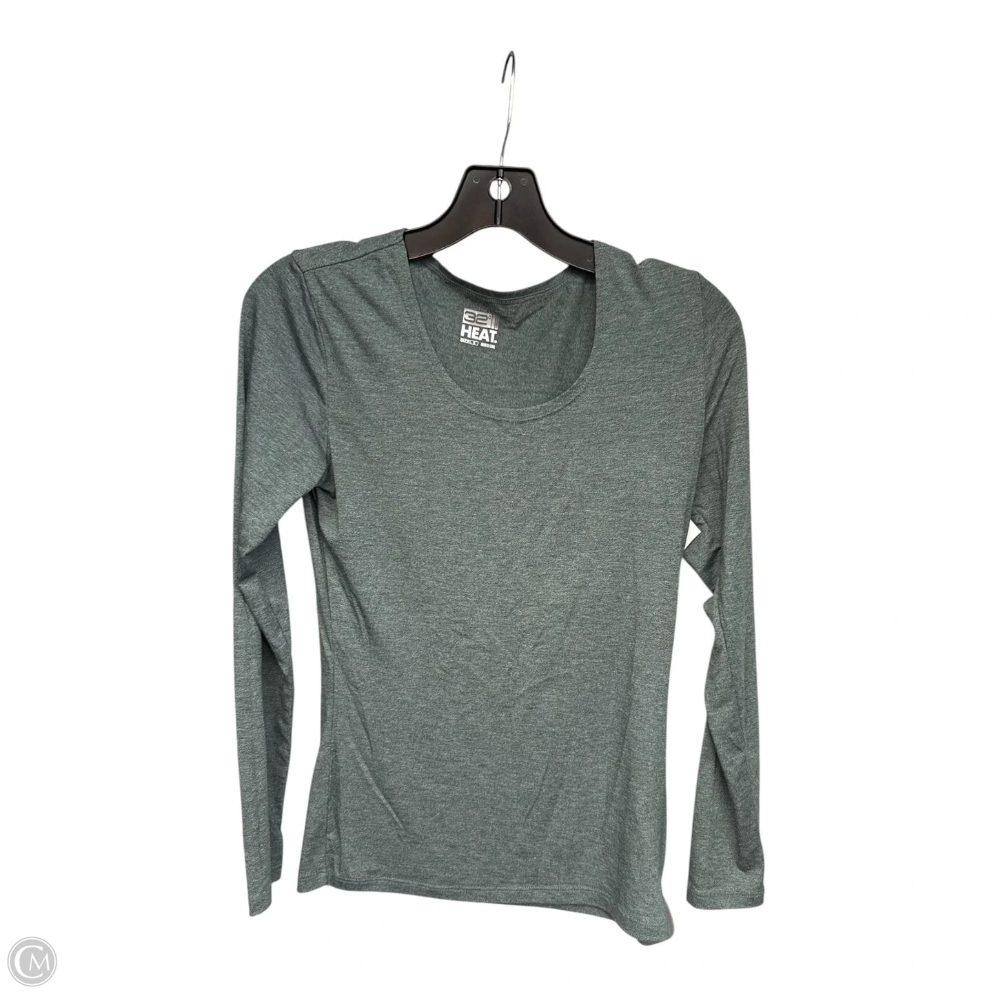 Athletic Top Long Sleeve Crewneck By 32 Degrees In Green, Size: S
