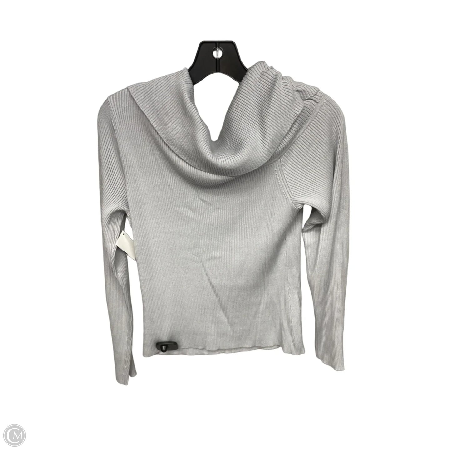 Top Long Sleeve By Abercrombie And Fitch In Grey, Size: L