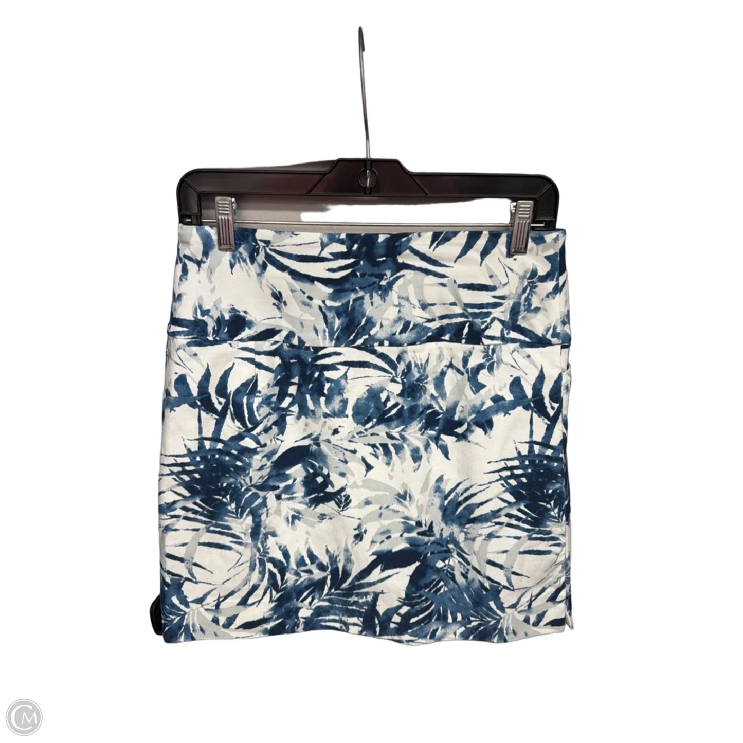 Skort By Sc & Co In Blue & White, Size: S