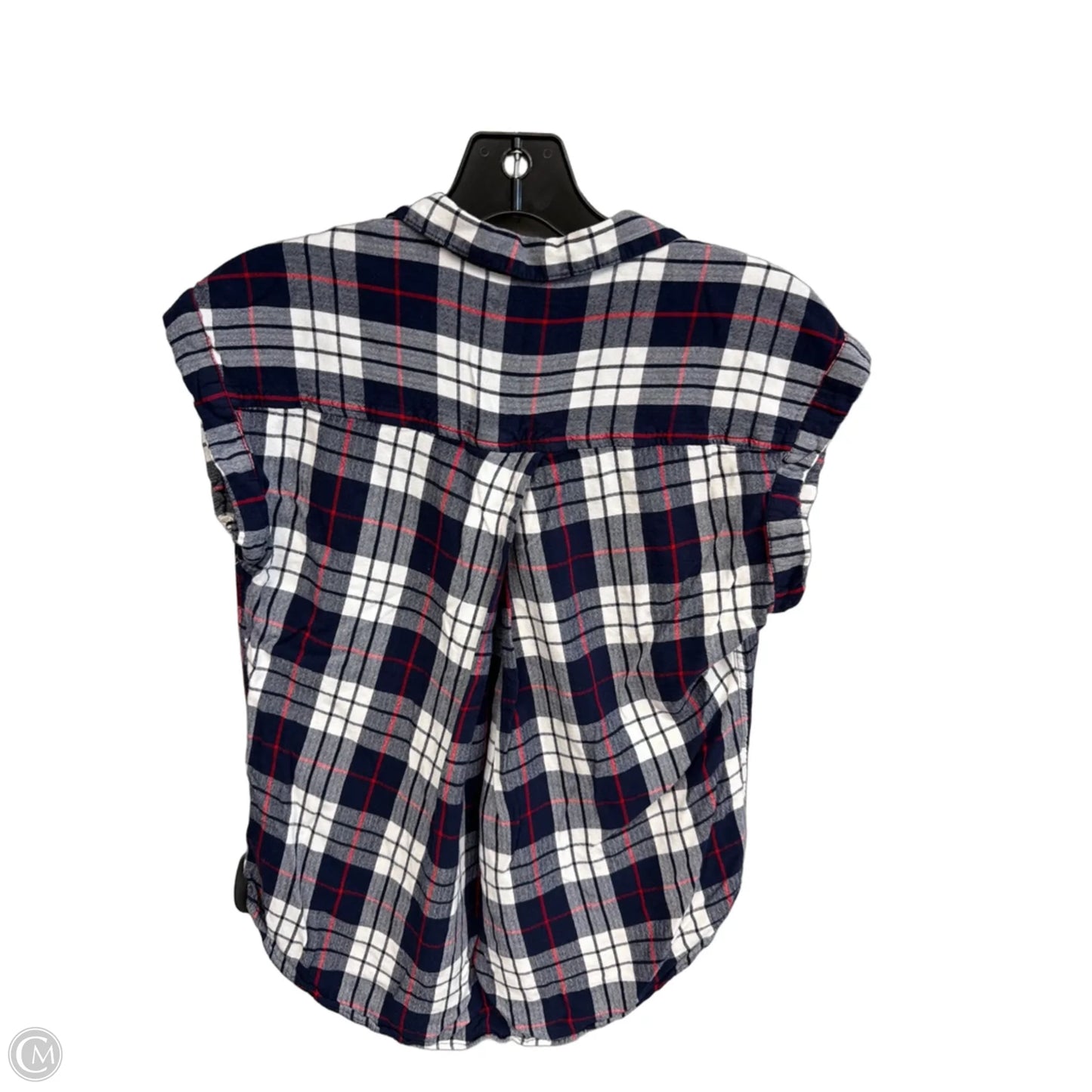 Top Short Sleeve By Jachs Girlfirend In Blue Red & White, Size: S