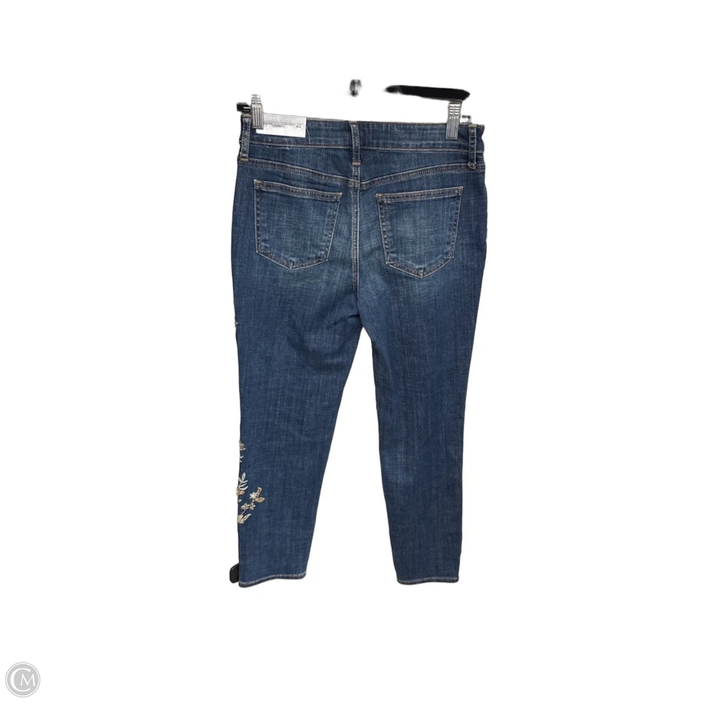 Jeans Straight By Chicos In Blue Denim, Size: Xxs