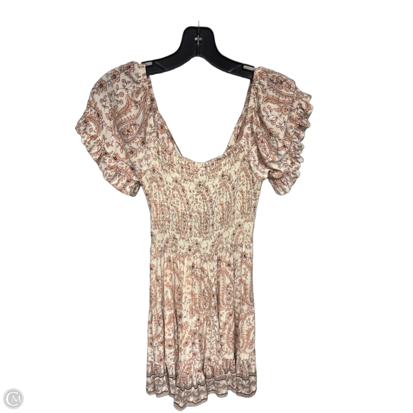 Dress Casual Short By Angie In Pink & White, Size: M
