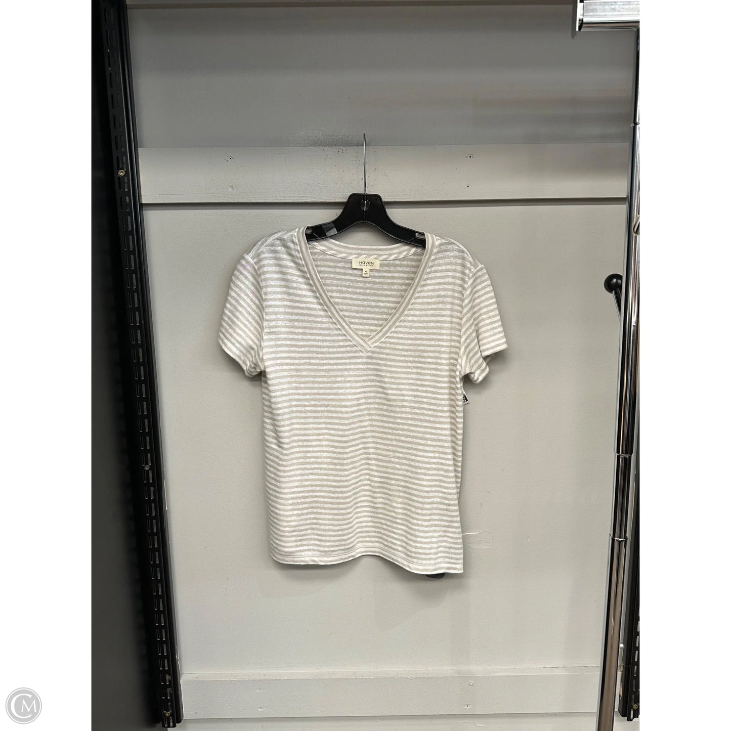 Top Short Sleeve By Haven In Cream & White, Size: Xs