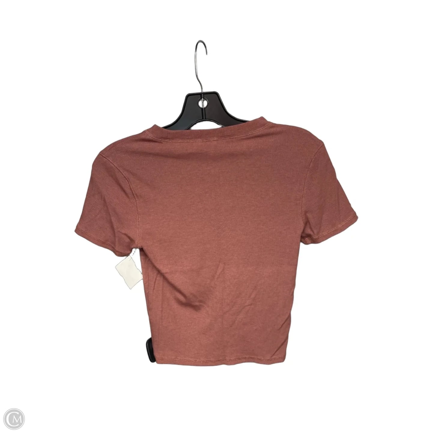Athletic Top Short Sleeve By Vuori In Orange, Size: S
