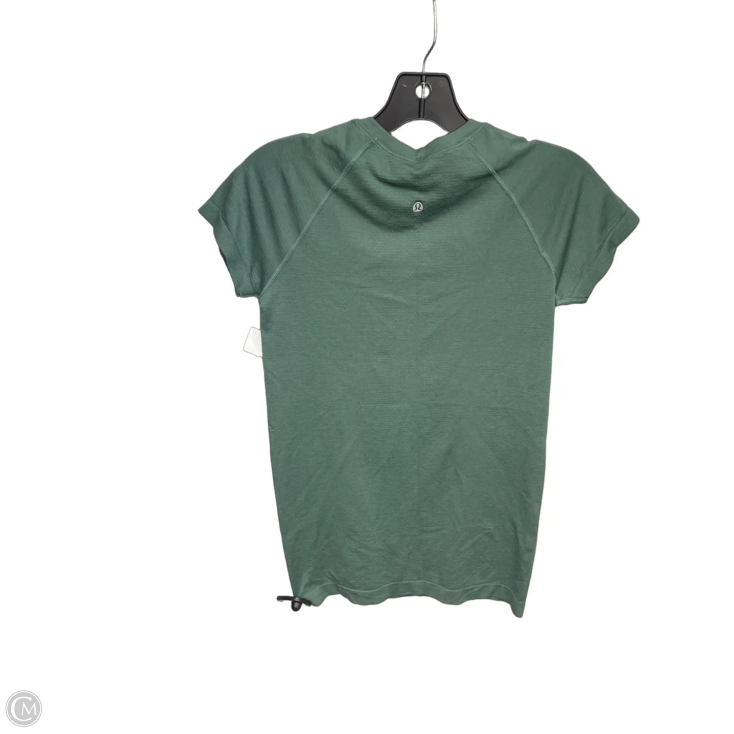 Athletic Top Short Sleeve By Lululemon In Green, Size: 6