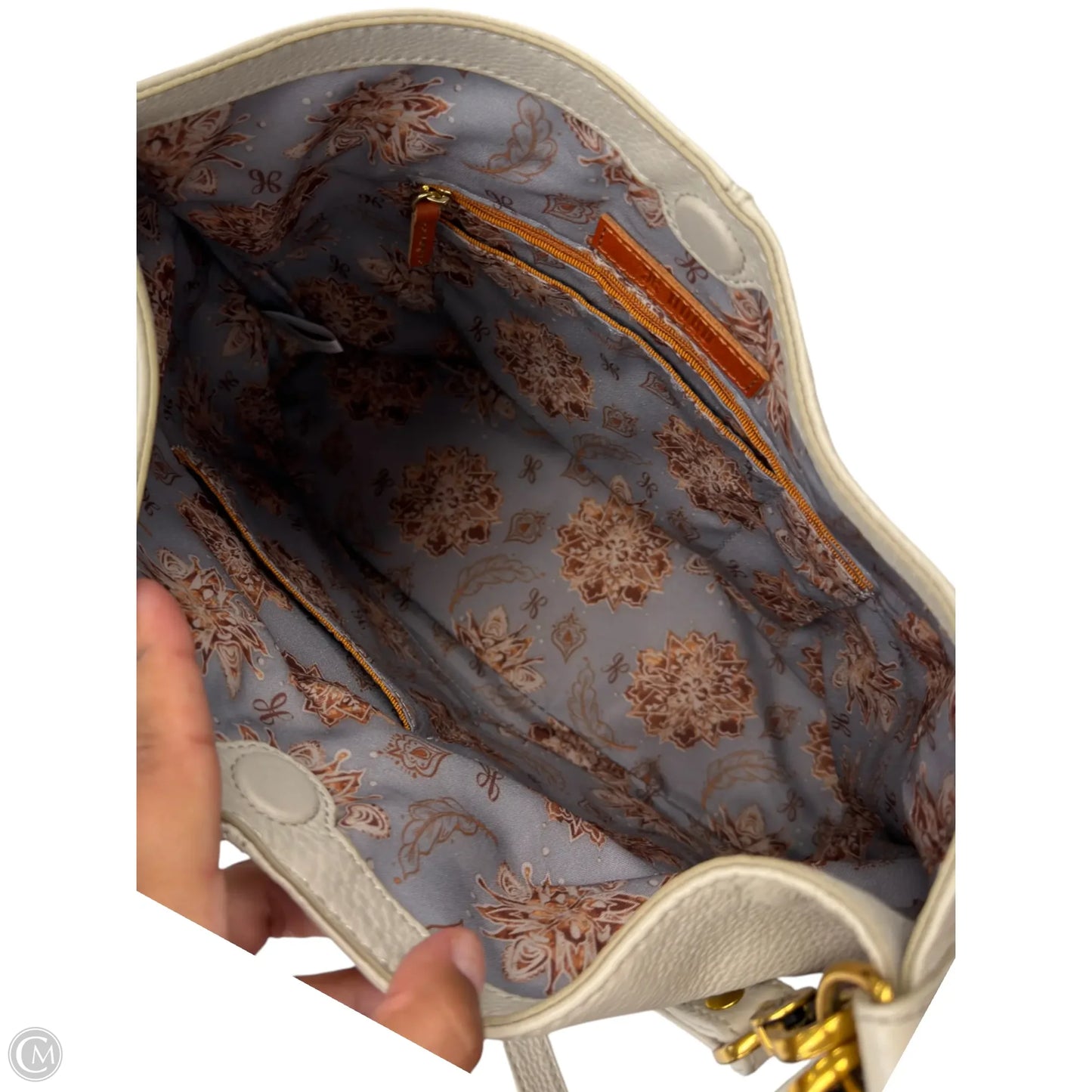 Handbag Leather By Hobo Intl, Size: Large