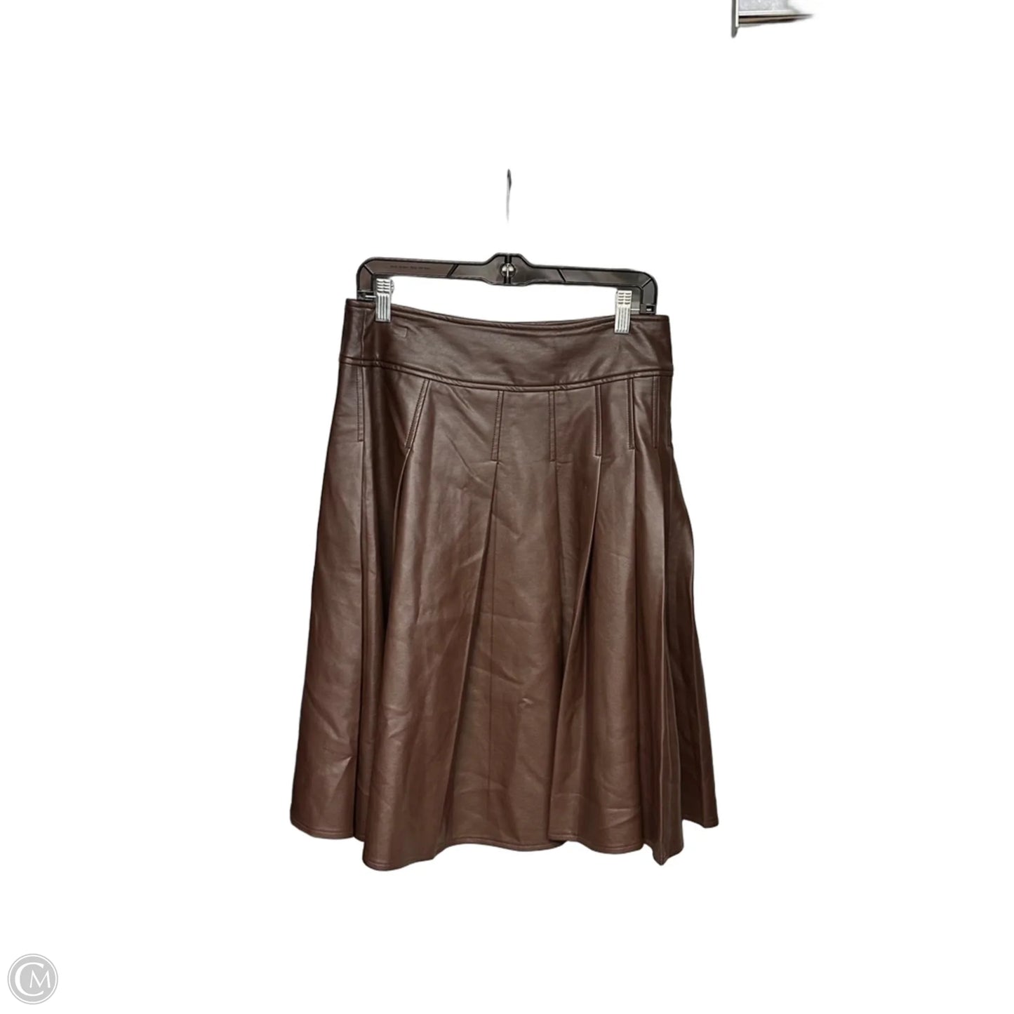 Skirt Midi By Clothes Mentor In Brown, Size: 8