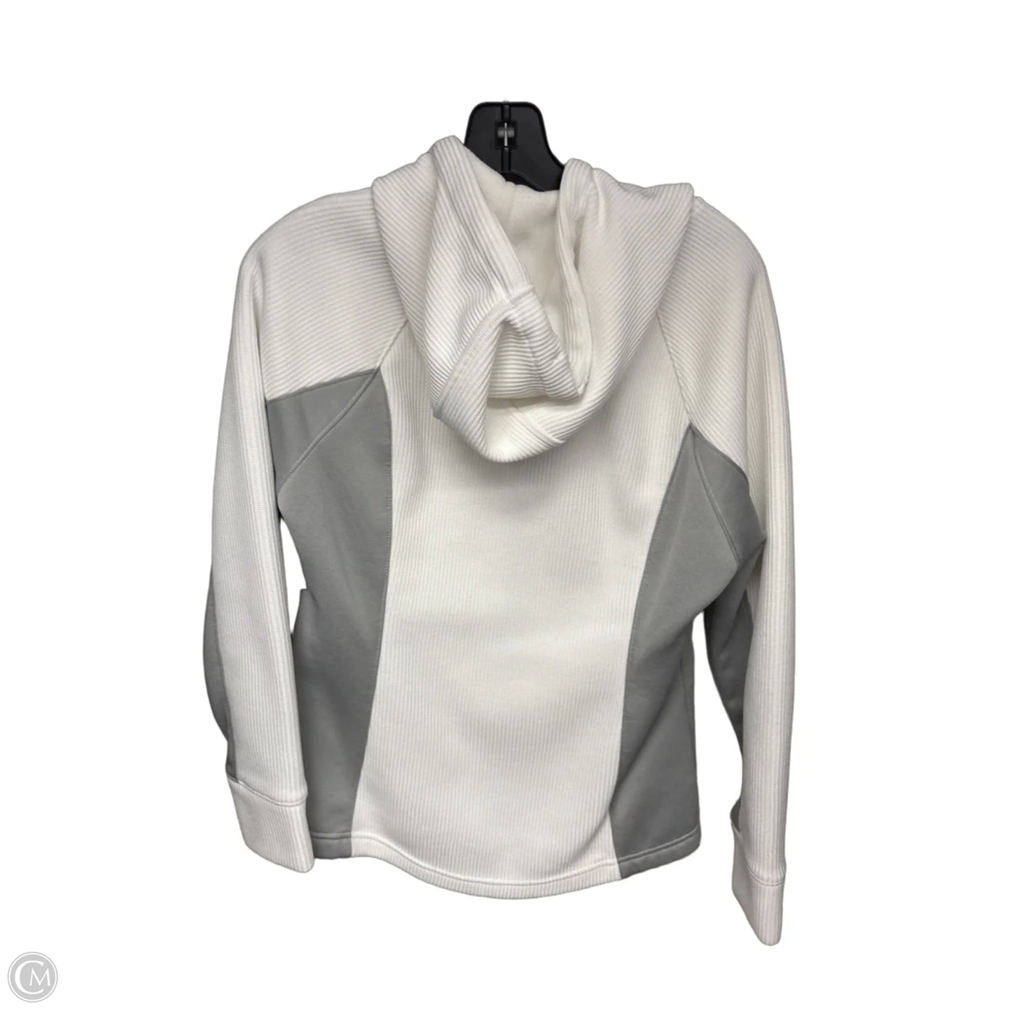 Athletic Sweatshirt Hoodie By Clothes Mentor In White, Size: S