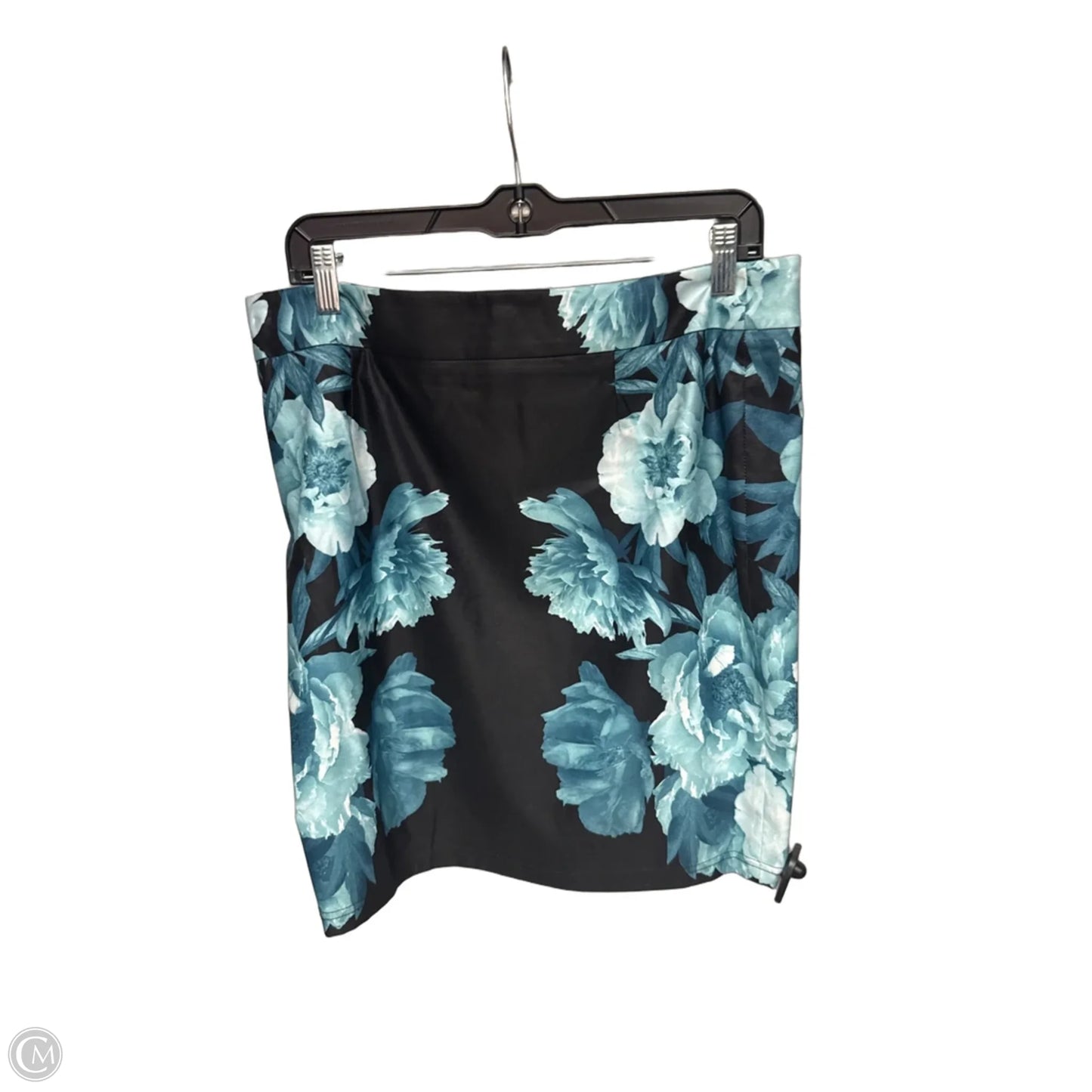 Skirt Midi By Inc In Black & Blue, Size: 12