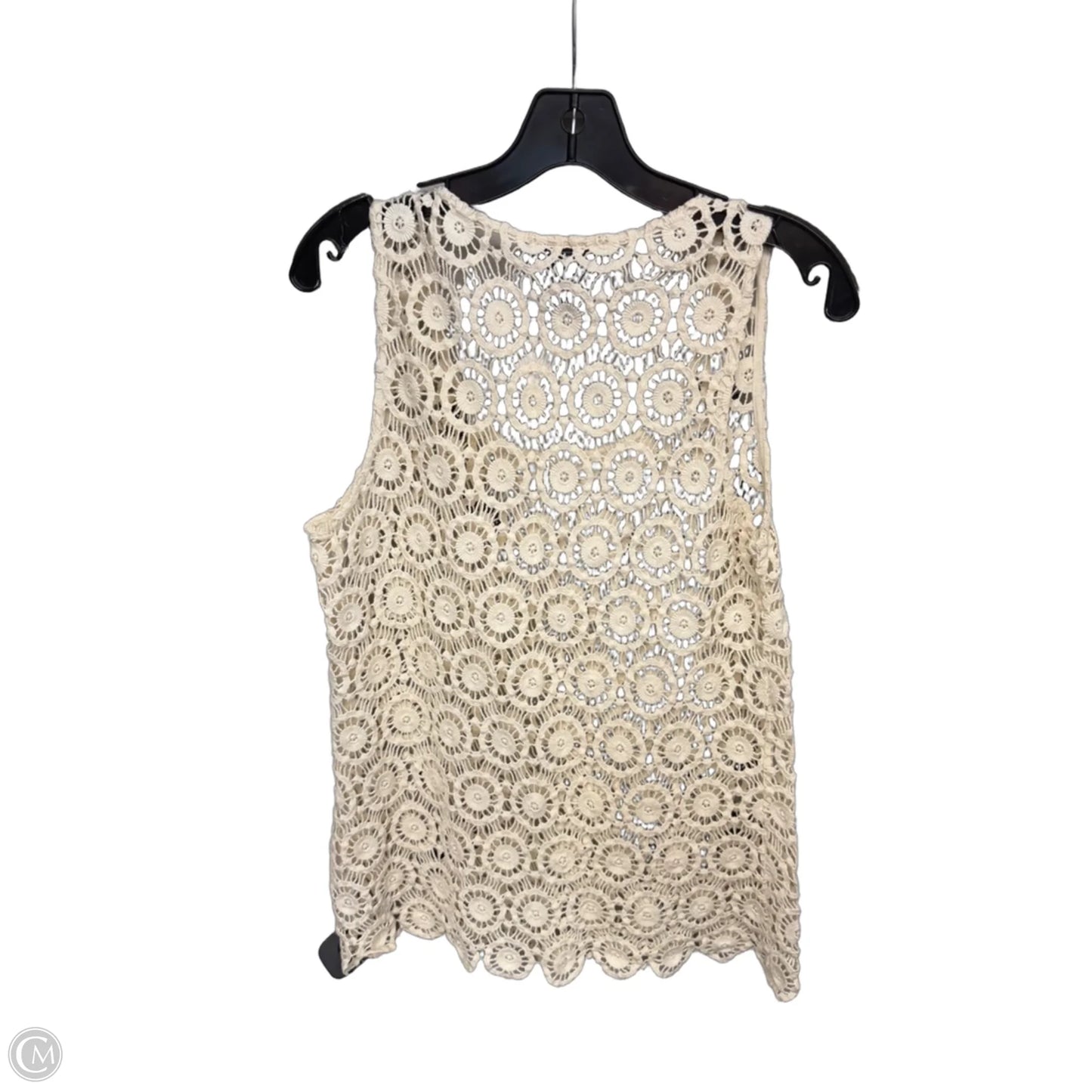 Top Sleeveless By Inc In Cream, Size: M
