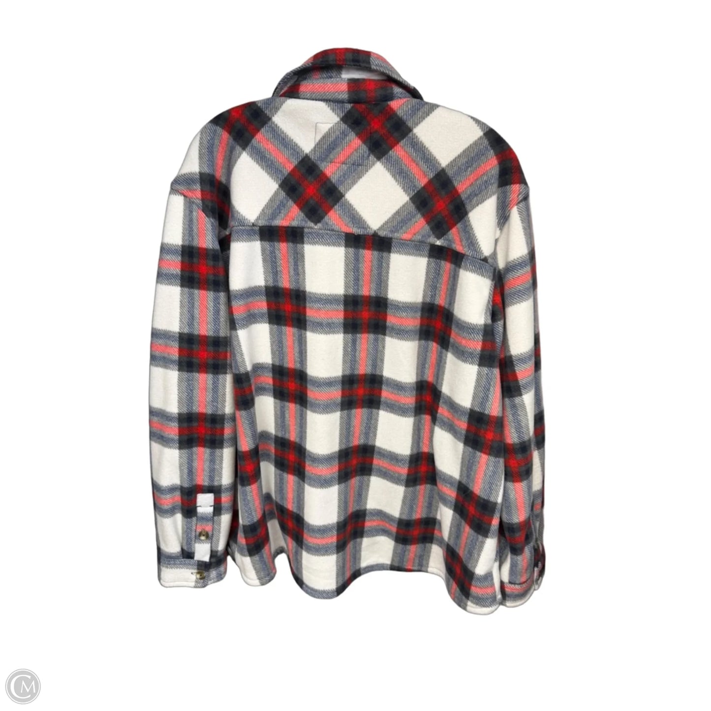 Jacket Faux Fur & Sherpa By Sage In Plaid Pattern, Size: Xxl