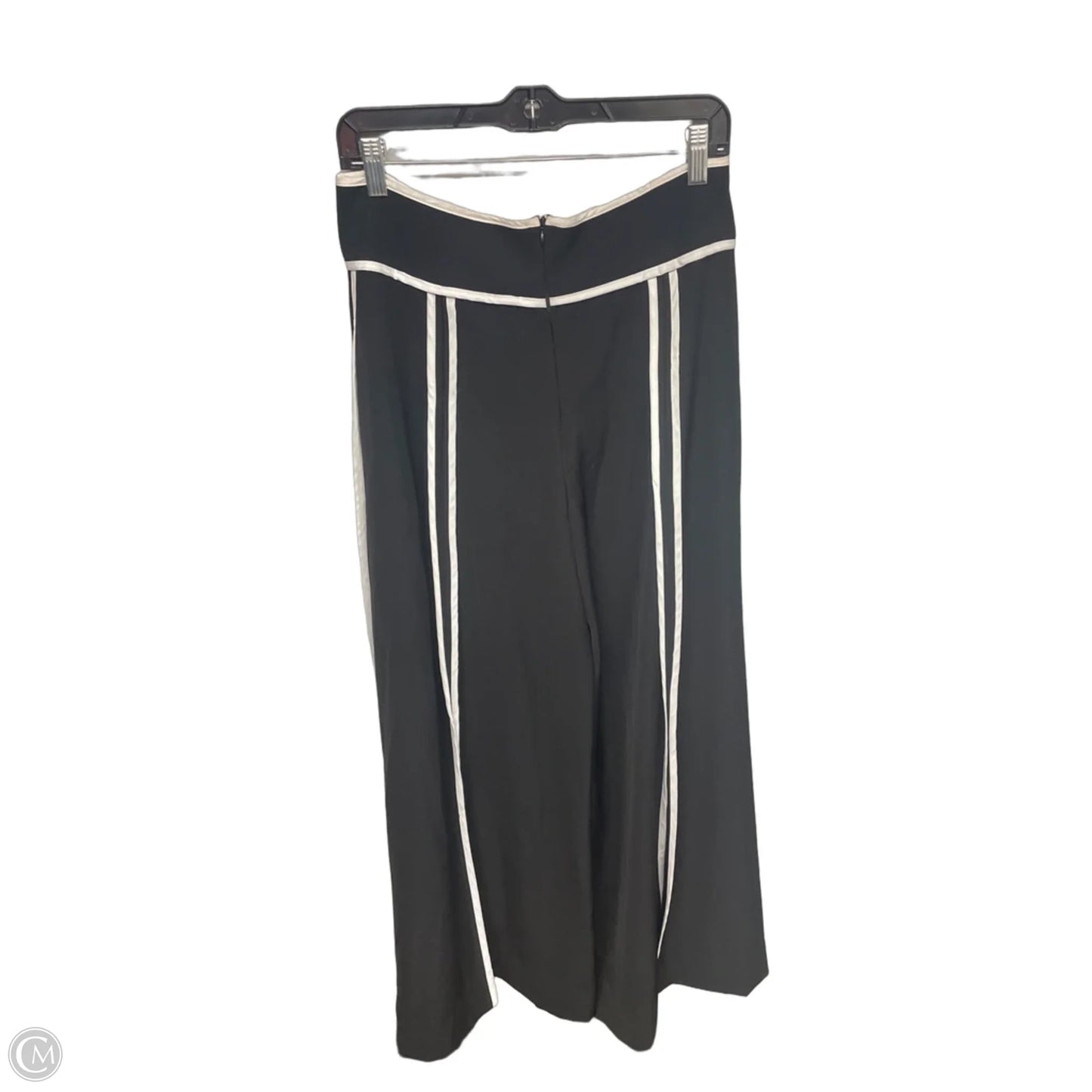 Pants Wide Leg By Gracia In Black & White, Size: L