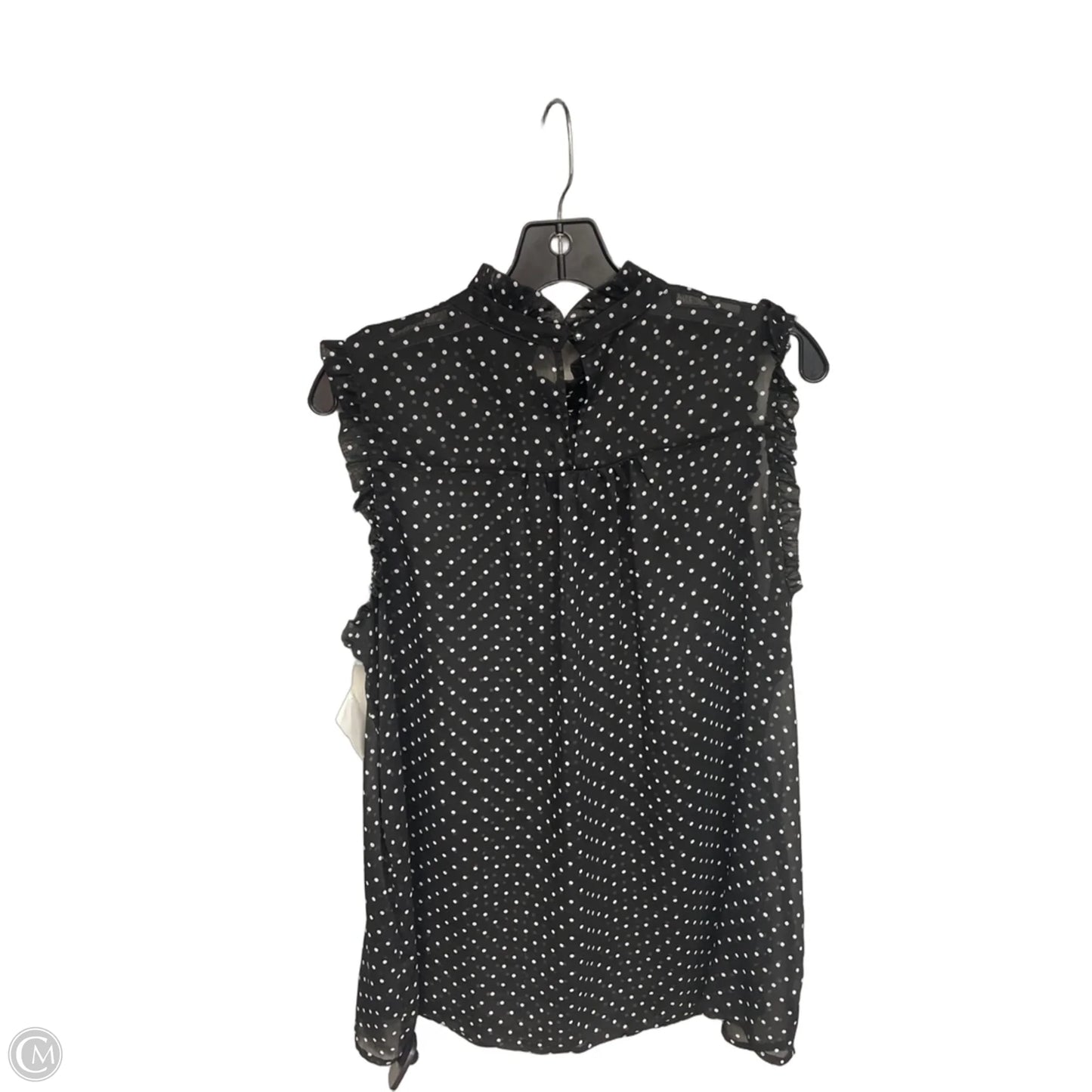 Top Sleeveless By Who What Wear In Polkadot Pattern, Size: Xl