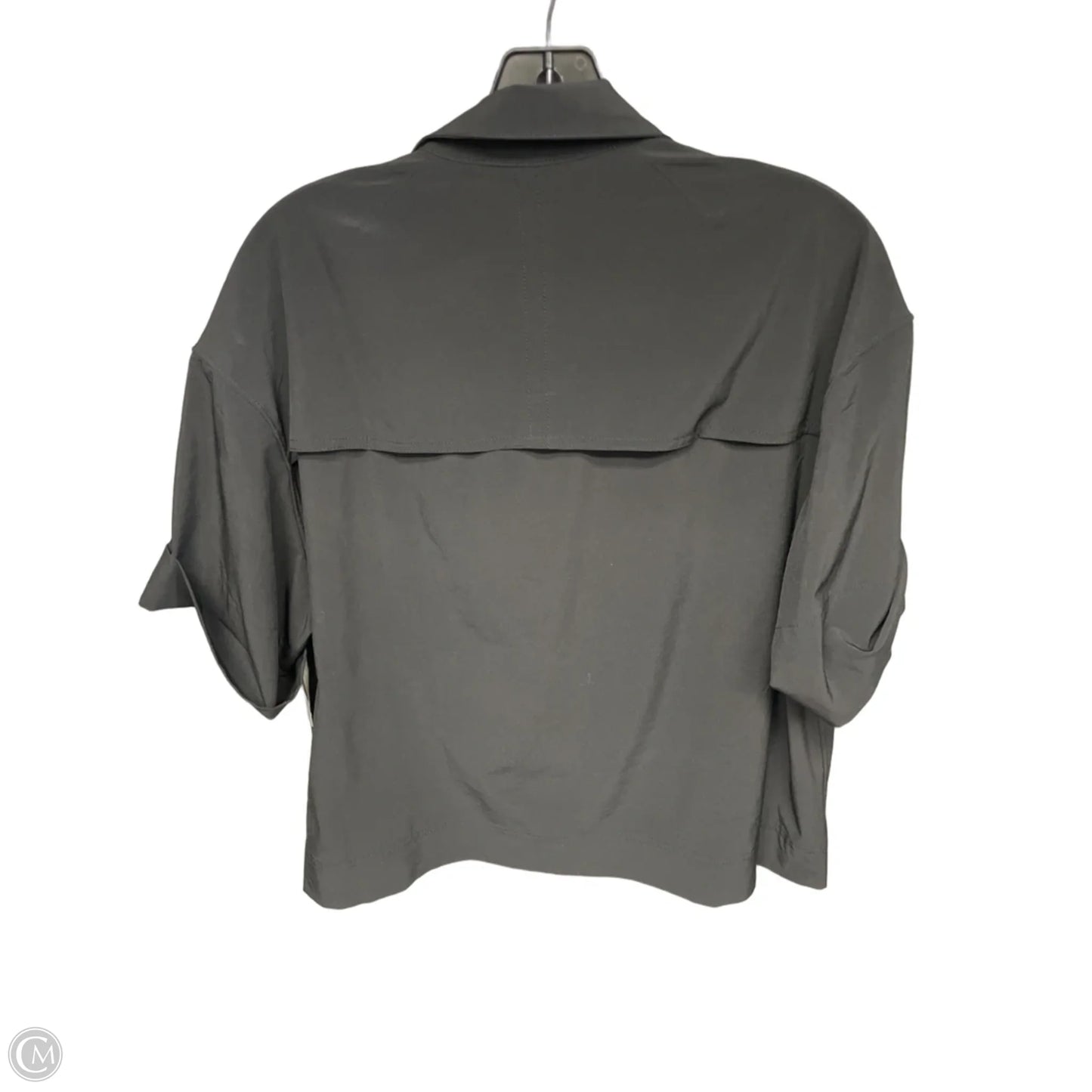 Athletic Top Short Sleeve By Athleta In Black, Size: M
