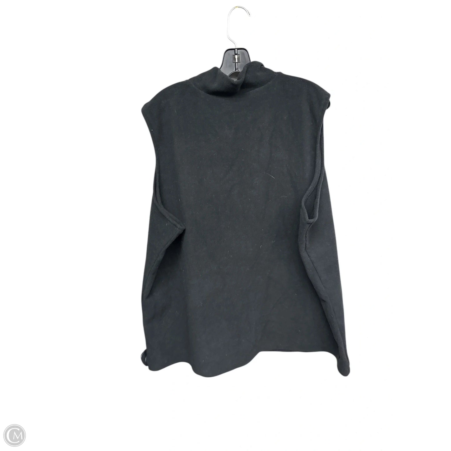 Vest Fleece By Clothes Mentor In Black, Size: 3x