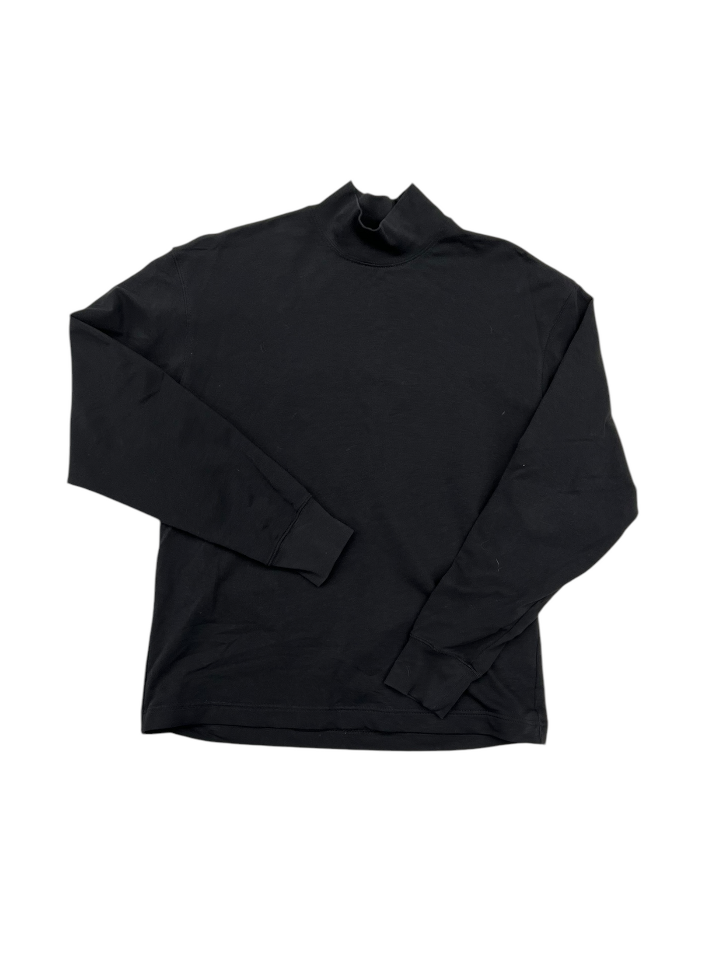 Top Long Sleeve By Uniqlo In Black, Size: L