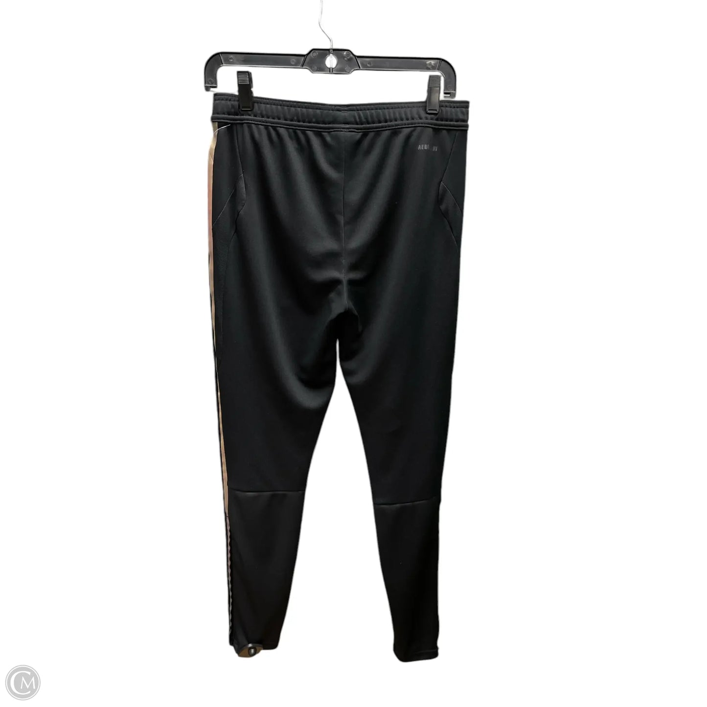 Athletic Pants By Adidas In Black & Gold, Size: S