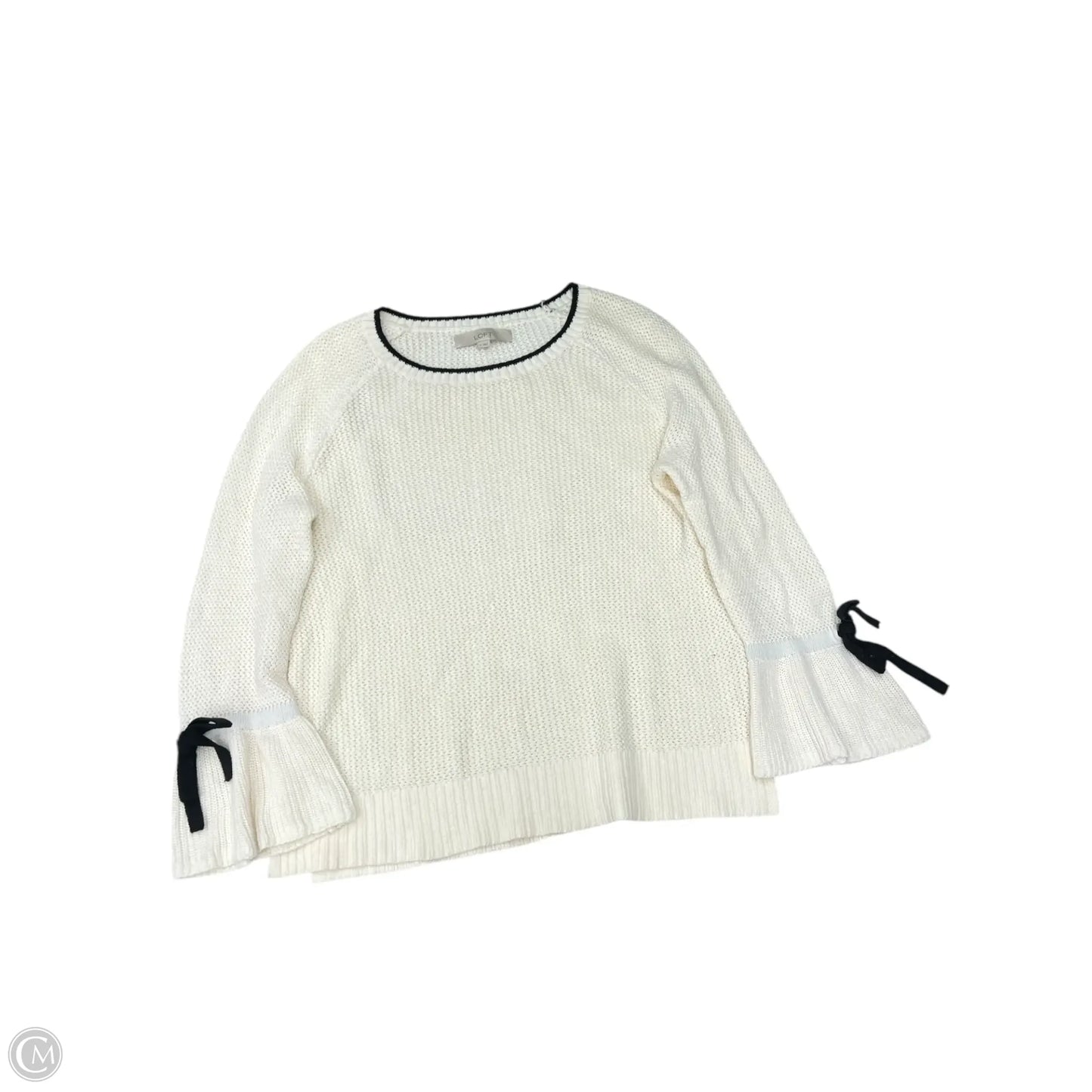 Sweater By Loft In Cream, Size: M