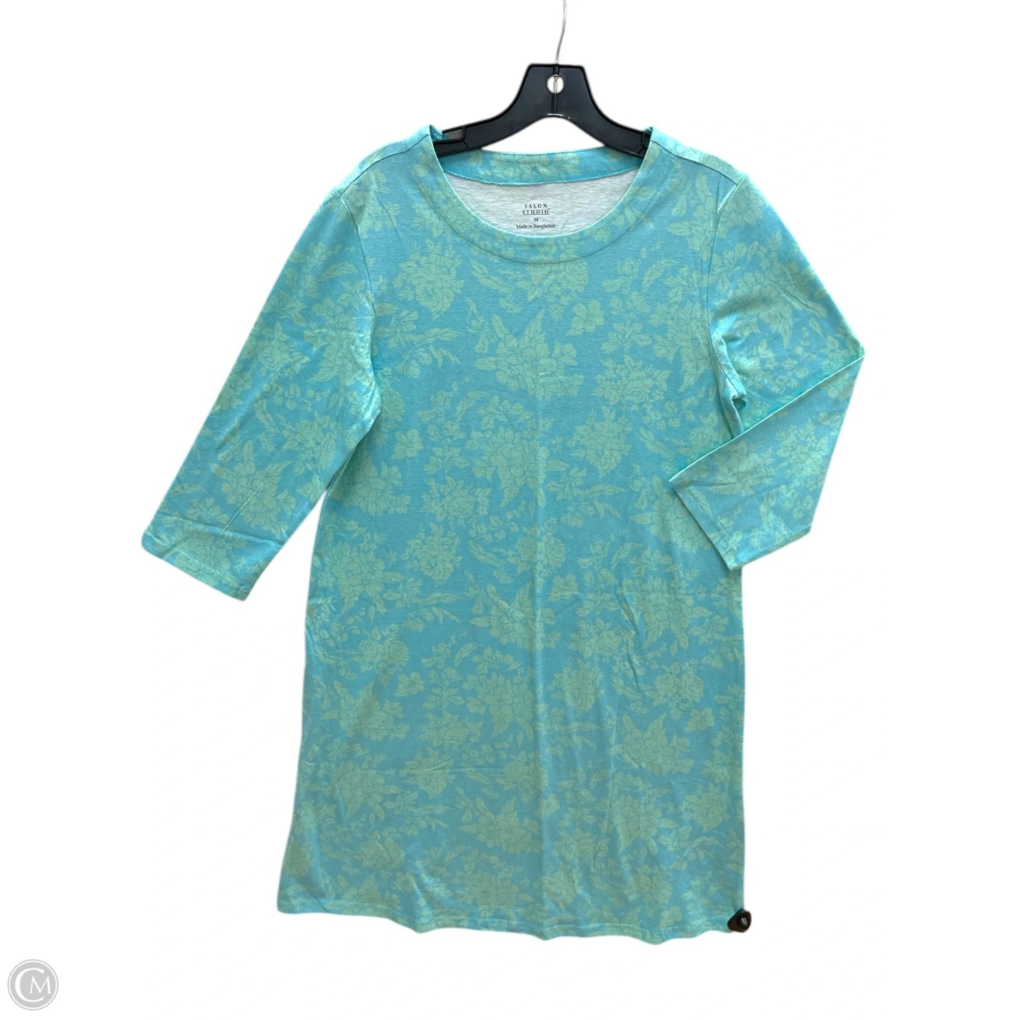 Dress Casual Midi By Studio In Blue & Green, Size: M