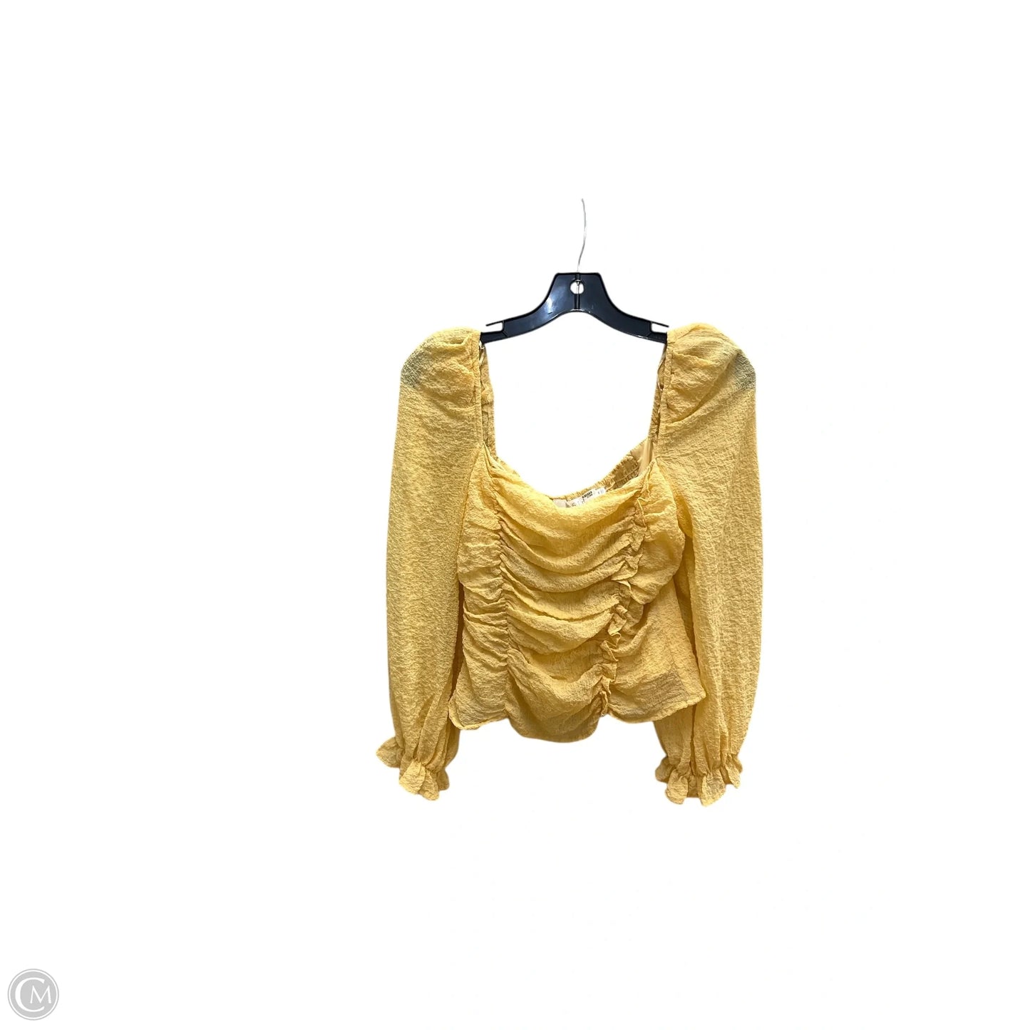 Top Sleeveless By Astr The Label In Yellow, Size: M