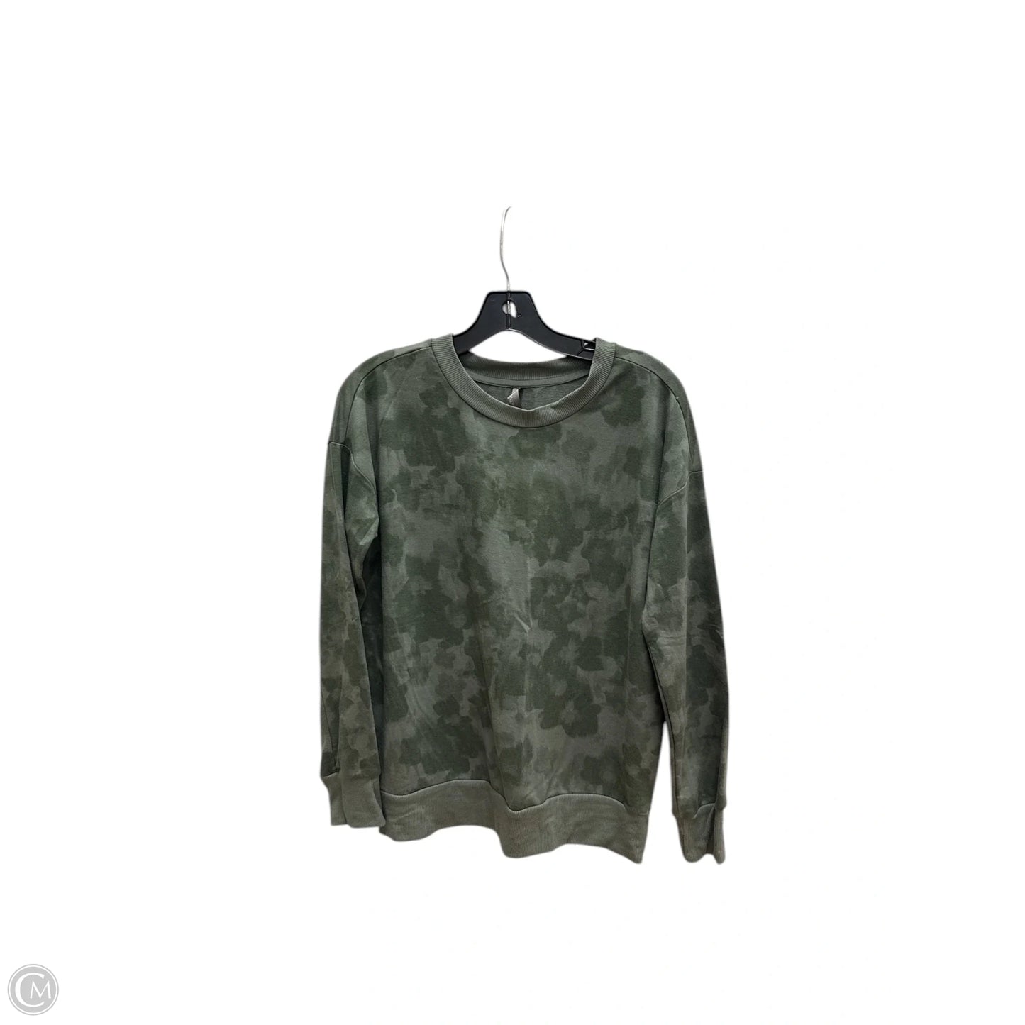 Athletic Top Long Sleeve Crewneck By Mondetta In Green, Size: S