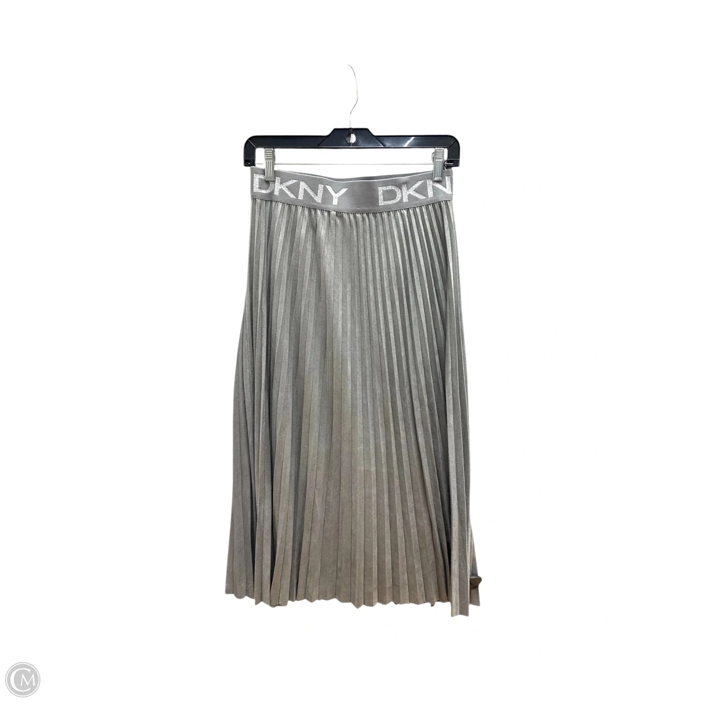 Skirt Midi By Dkny In Silver, Size: 8