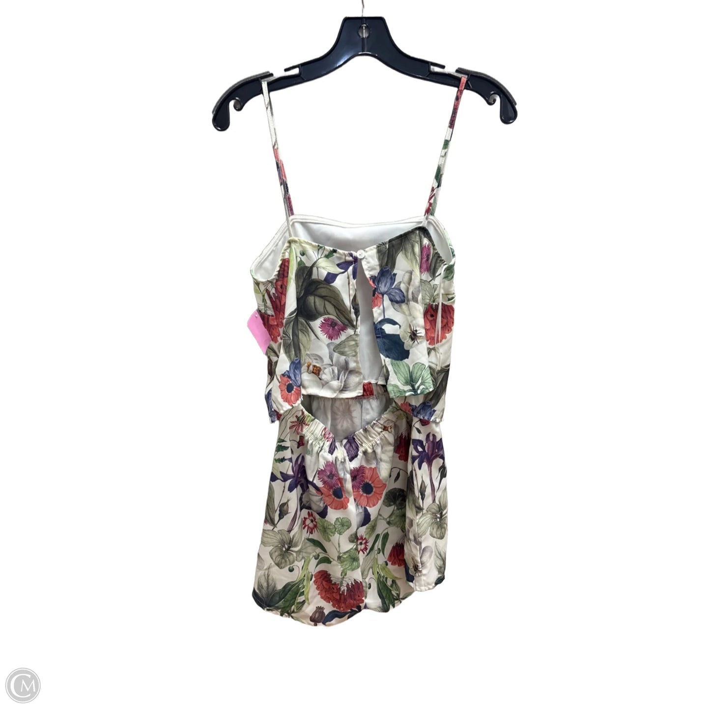 Romper By Clothes Mentor In Floral Print, Size: M