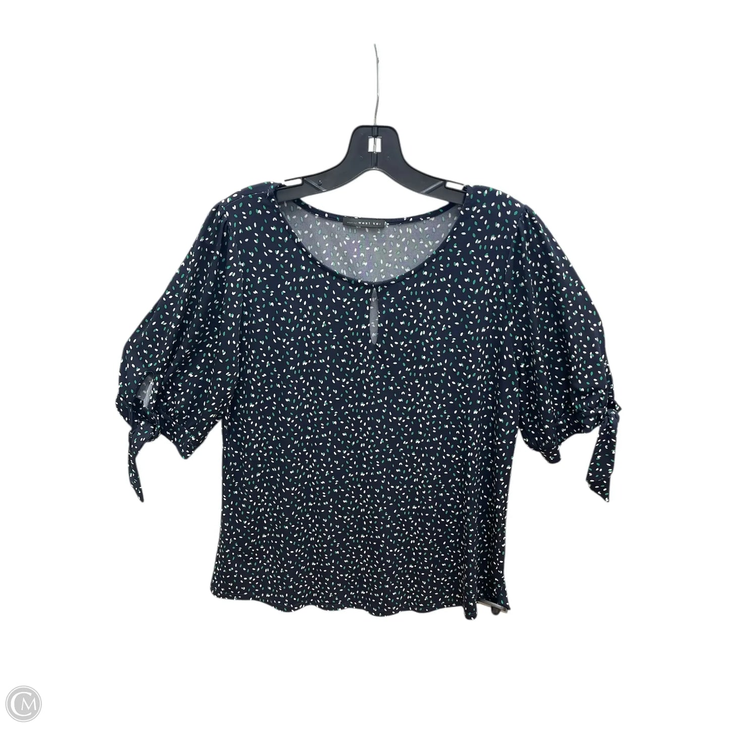 Top Short Sleeve By West Kei In Navy, Size: L