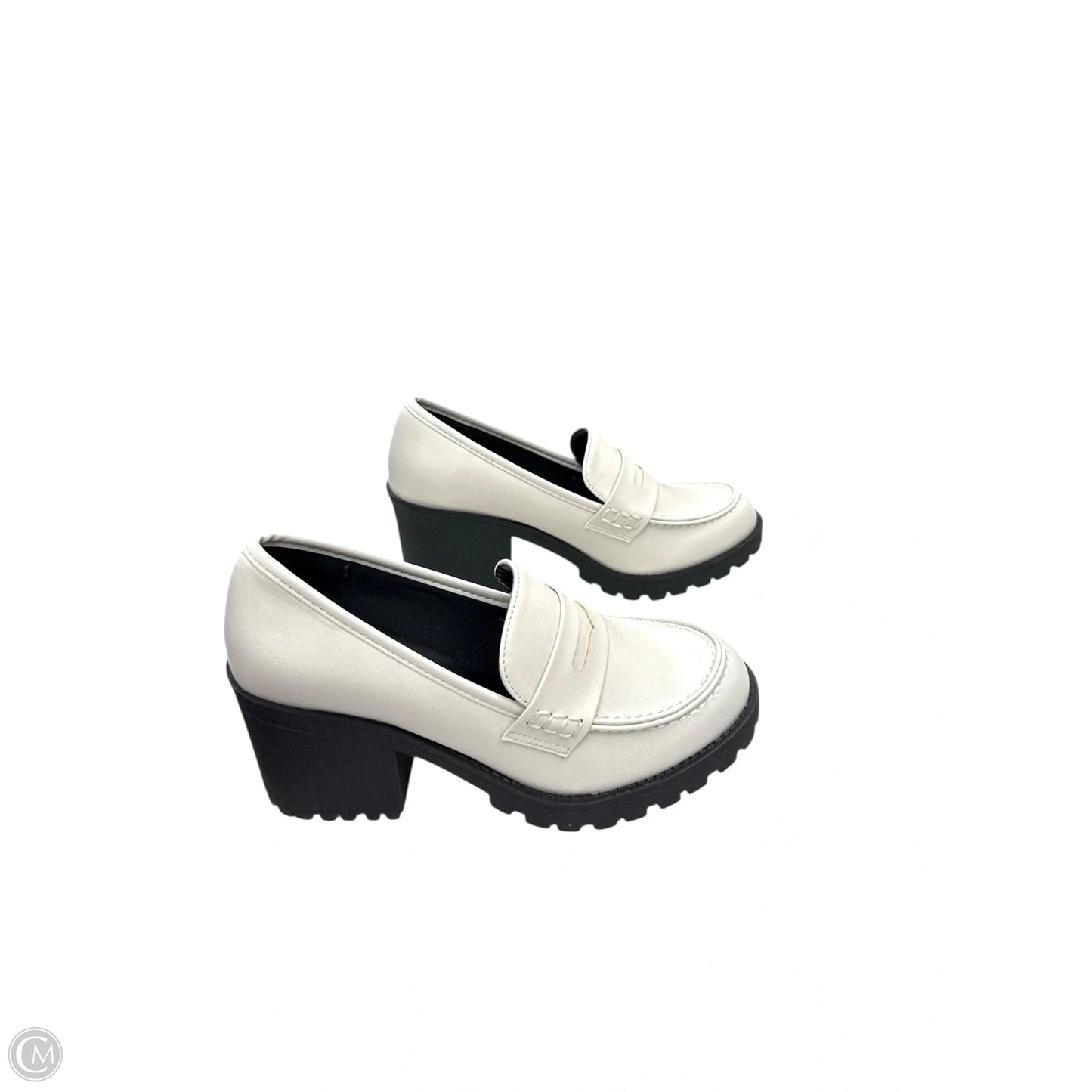 Shoes Heels Block By Soda In Cream, Size: 7.5