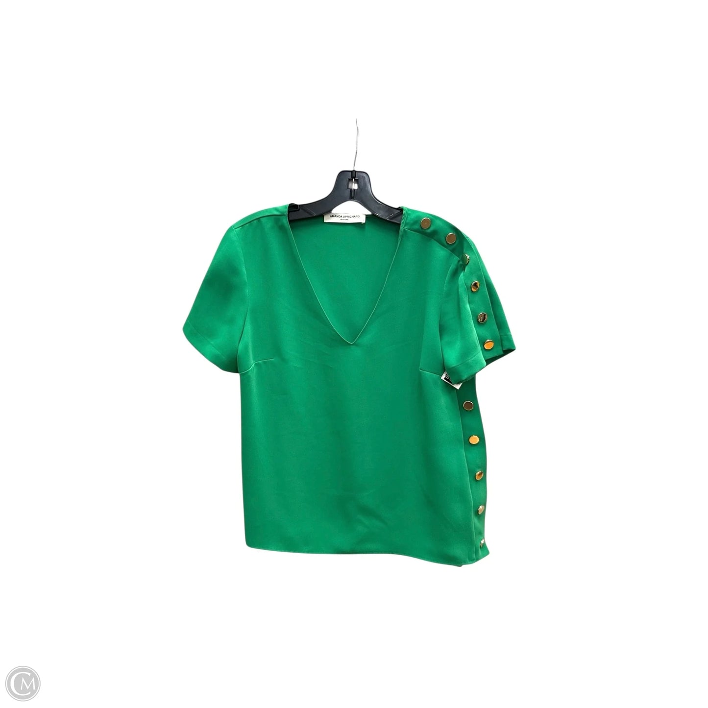Top Short Sleeve By Amanda Uprichard In Green, Size: S