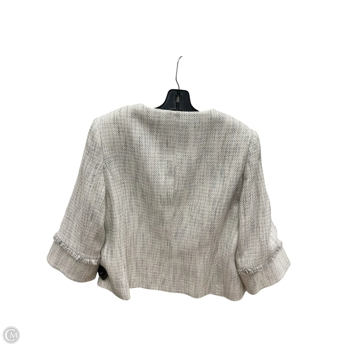 Blazer Designer By Karl Lagerfeld In White, Size: 12