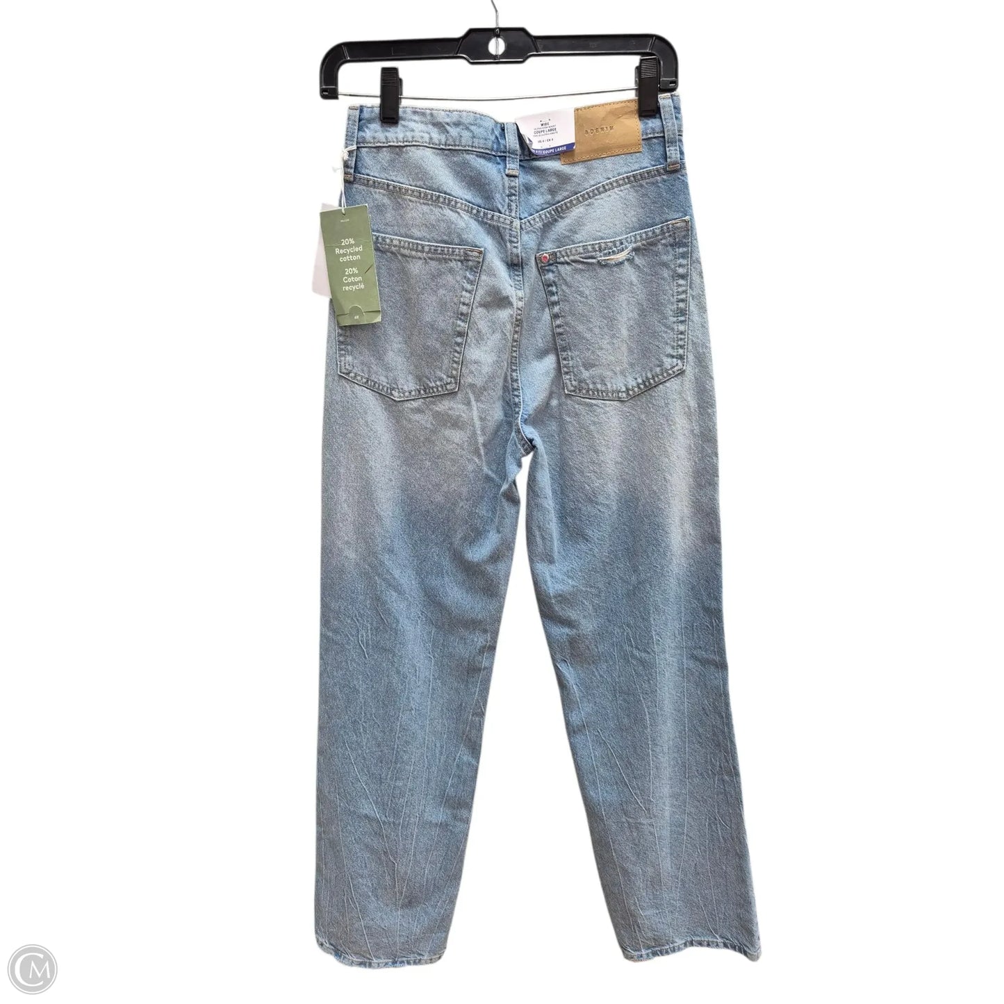 Jeans Straight By H&m In Blue Denim, Size: 4