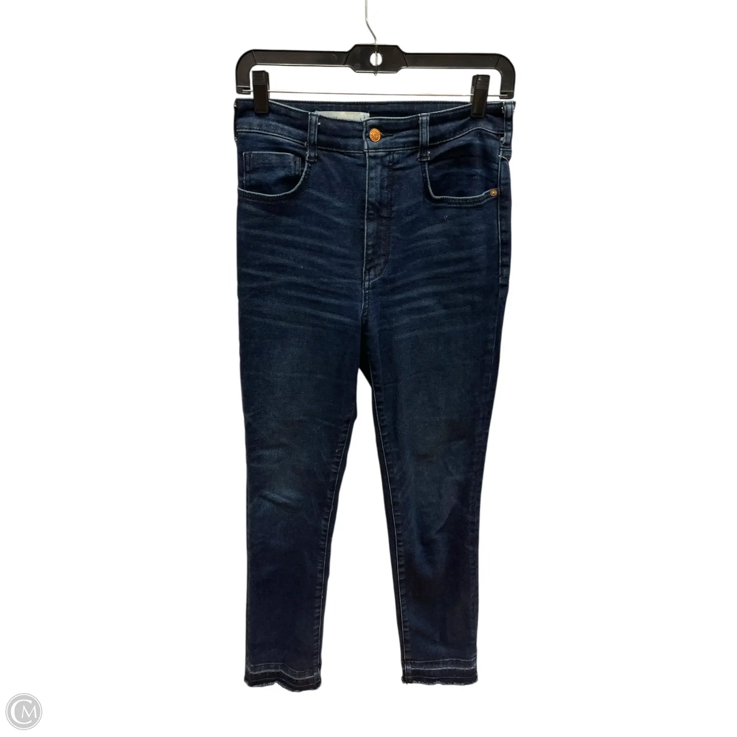 Jeans Skinny By Anthropologie In Blue Denim, Size: 4