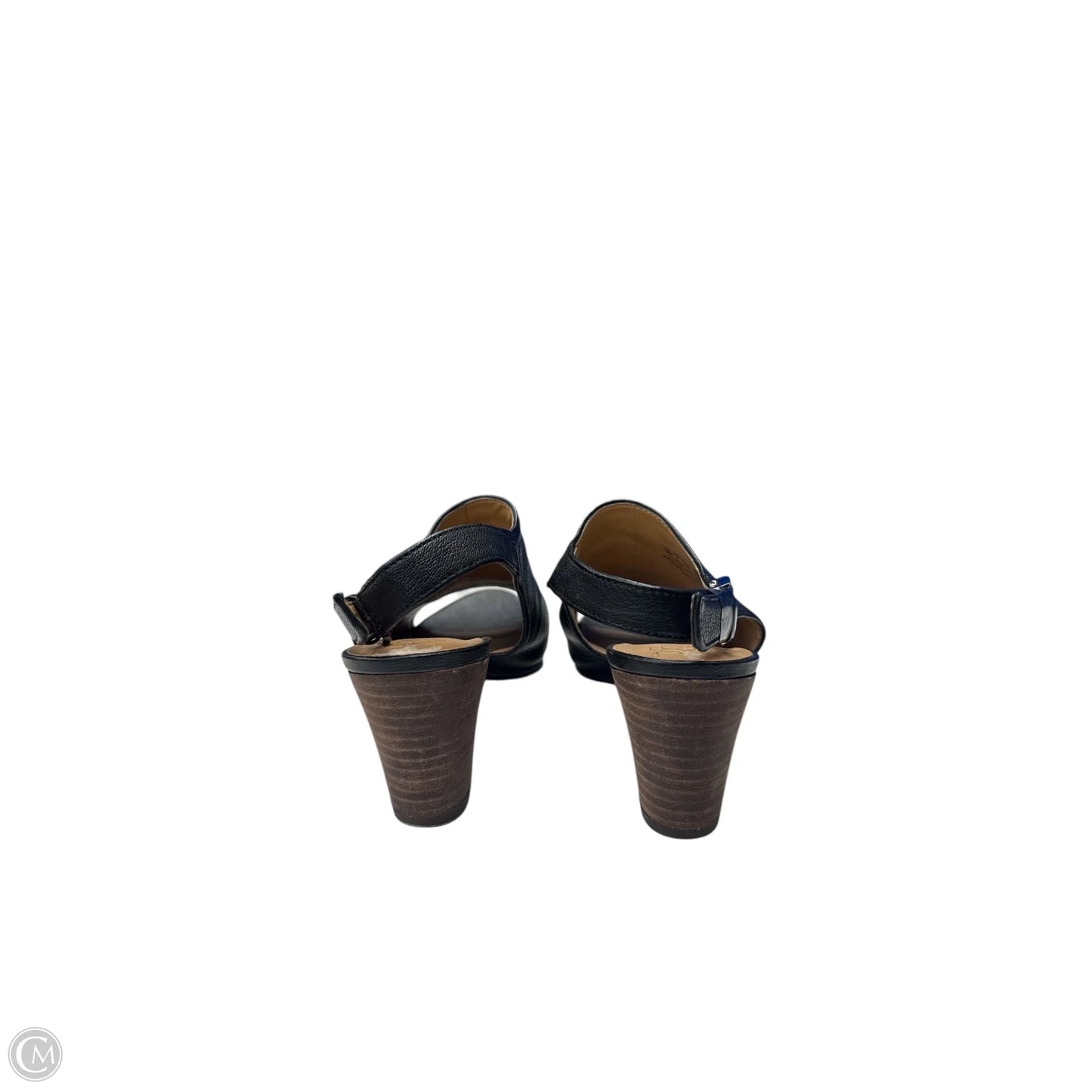 Sandals Heels Block By Franco Sarto In Black, Size: 9