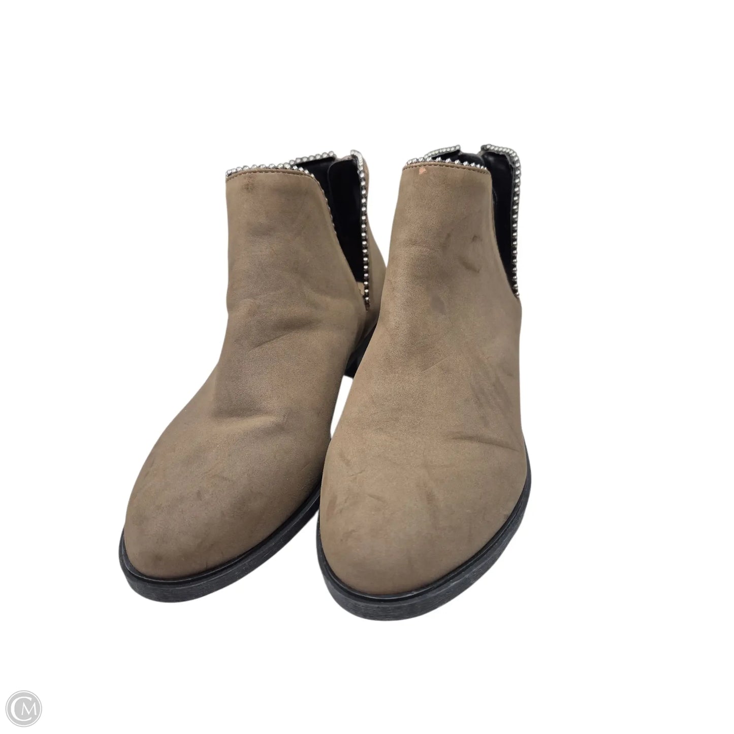 Boots Ankle Flats By Clothes Mentor In Brown, Size: 8