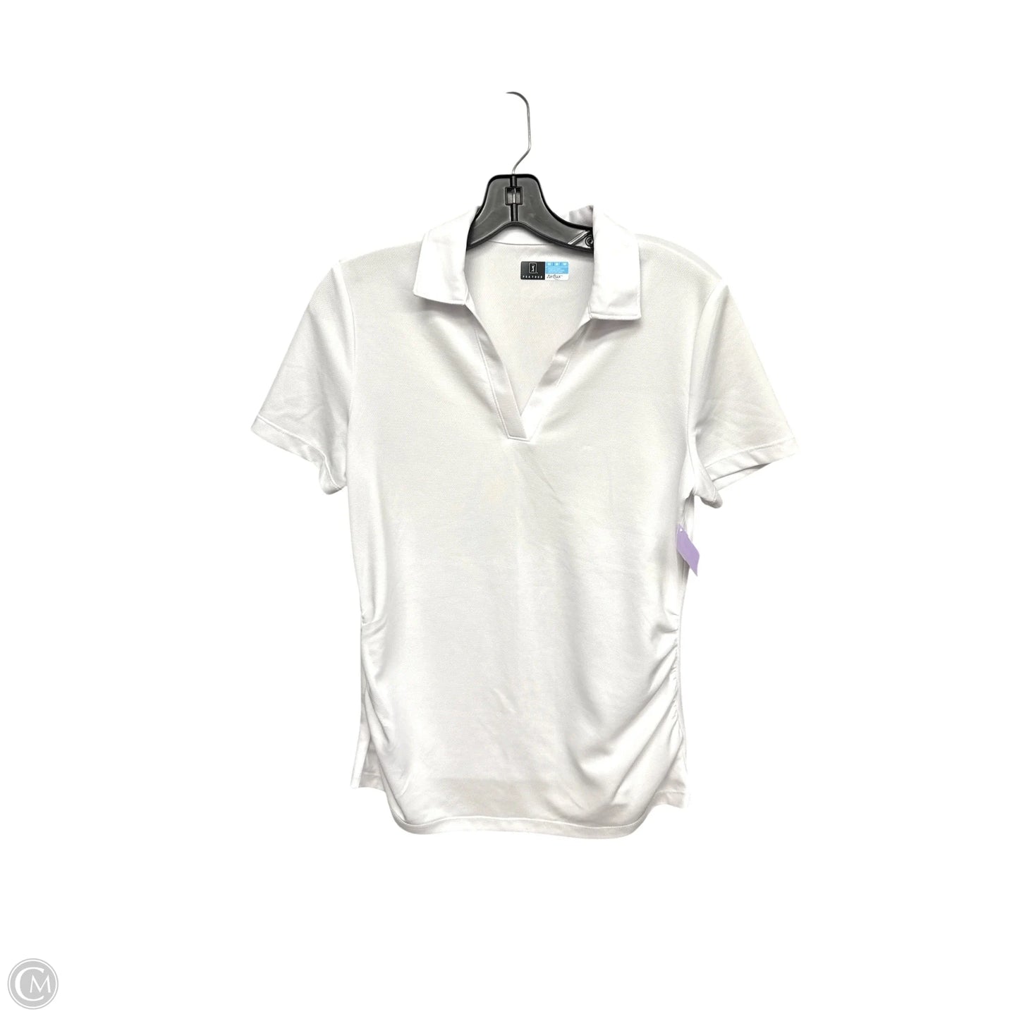 Athletic Top Short Sleeve By Clothes Mentor In White, Size: M