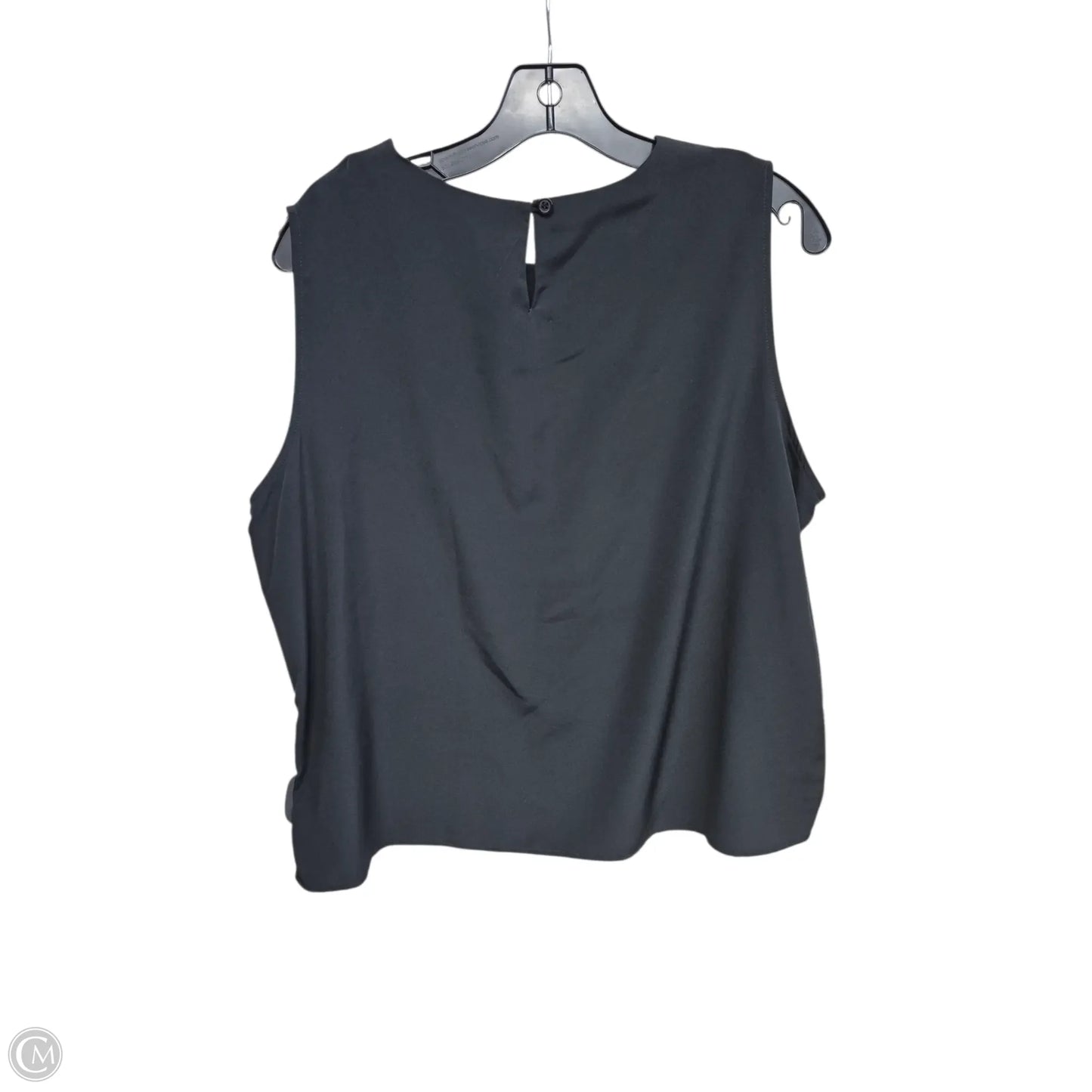 Top Sleeveless By Notations In Black, Size: Xl