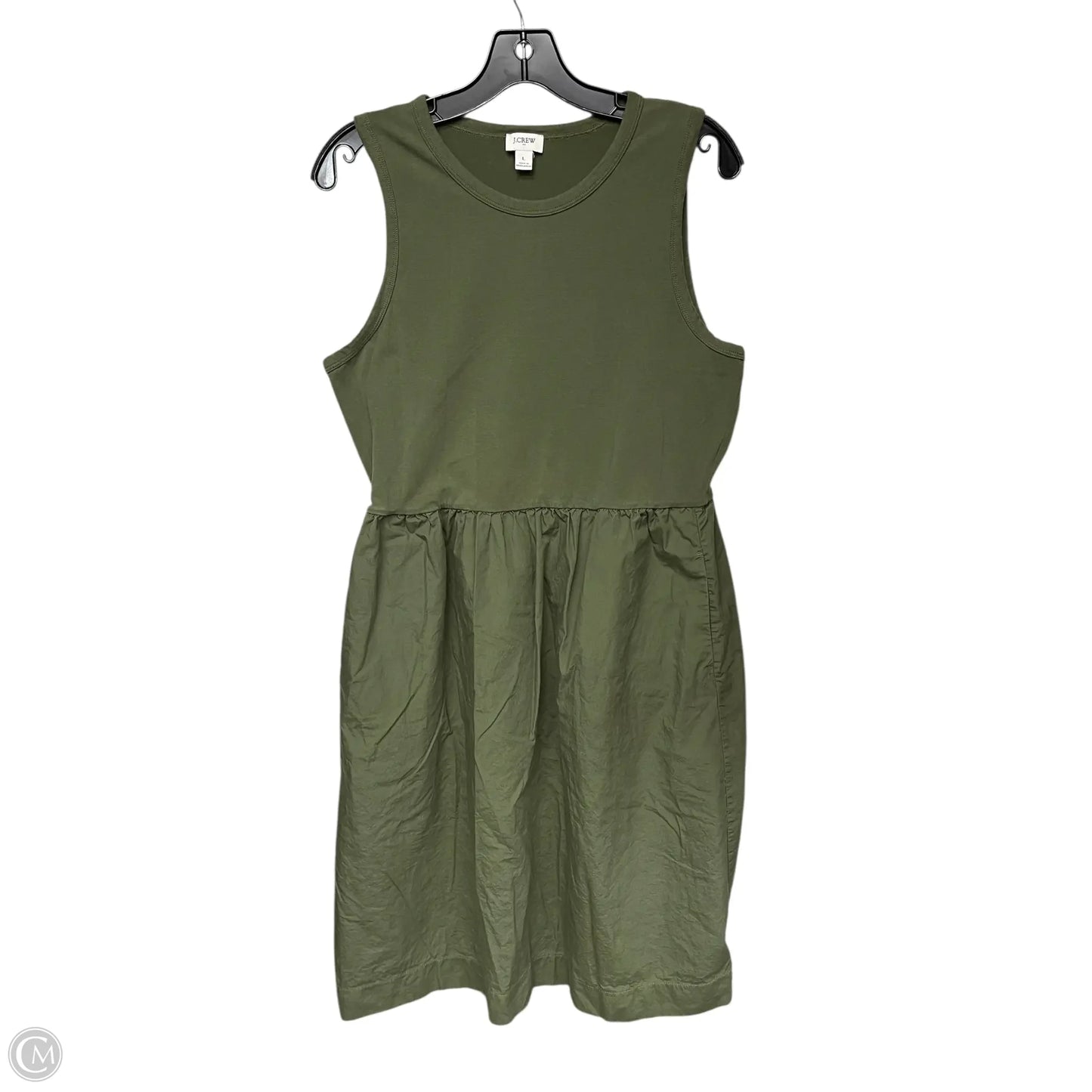 Dress Casual Maxi By J. Crew In Green, Size: L