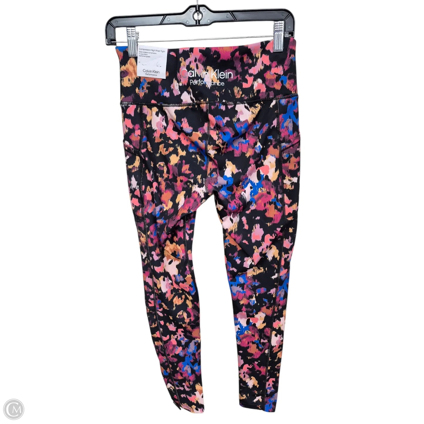 Athletic Leggings By Calvin Klein Performance In Purple, Size: M